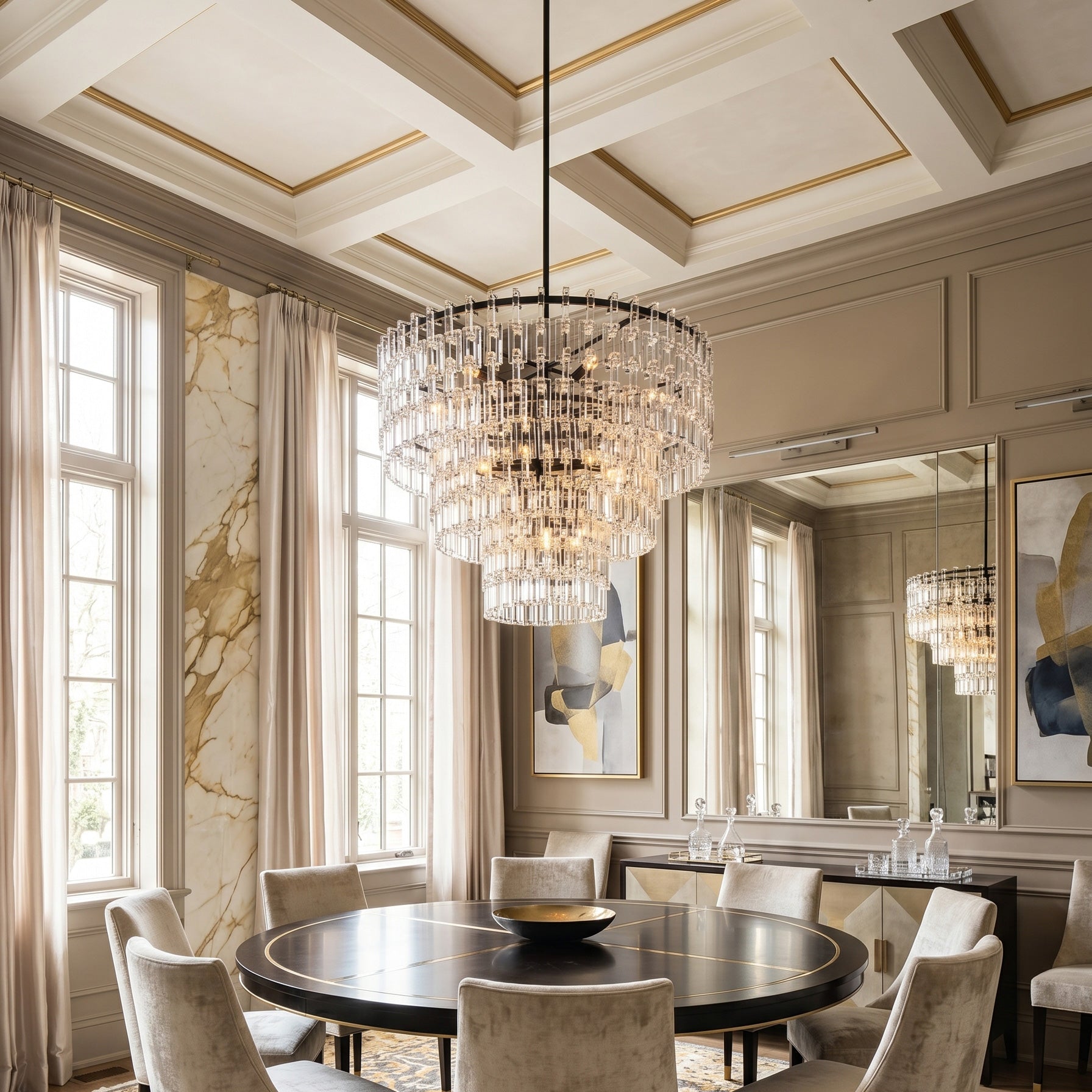 Lexington Tiered Crystal Chandelier