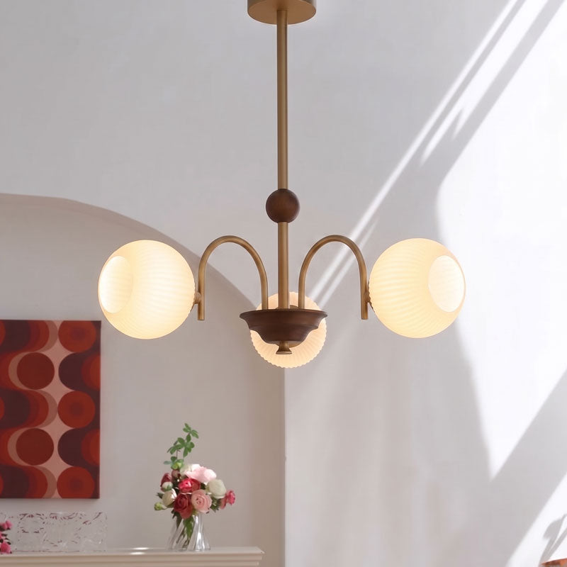 Linus Retro Glass Chandelier