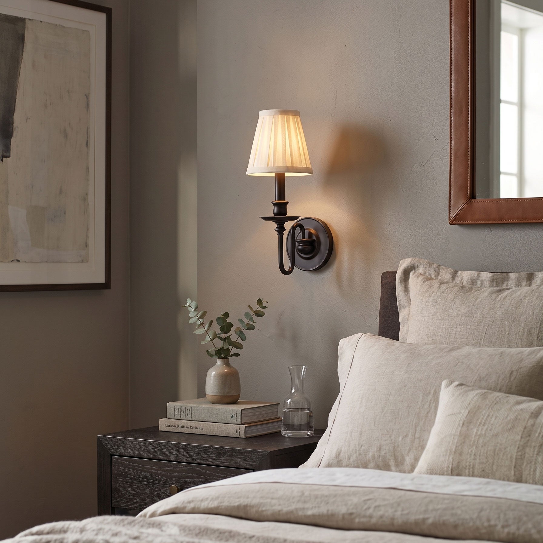 Llewellyn Fabric Shade Wall Sconce