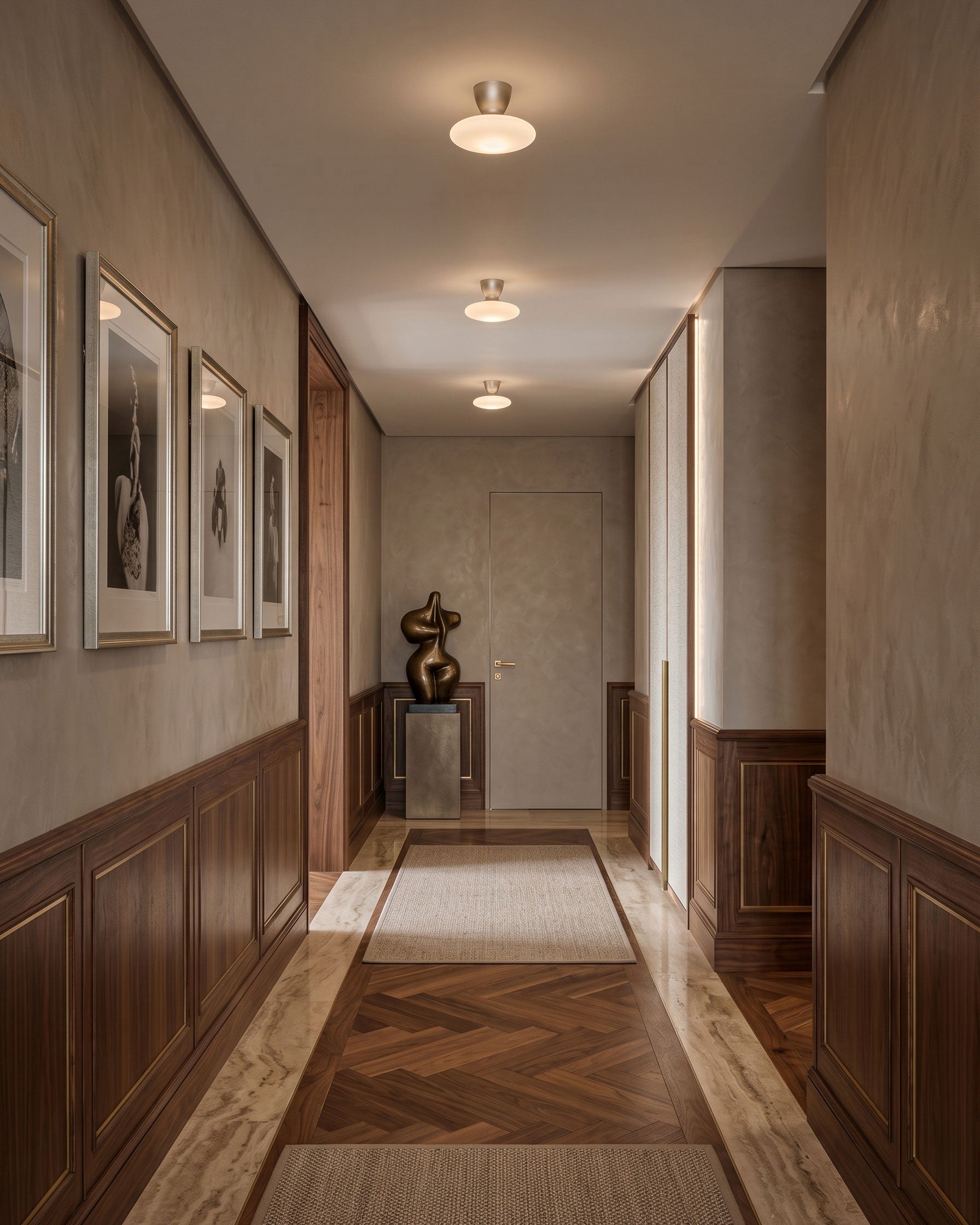 Lorcan Matte Semi-Flush Mount