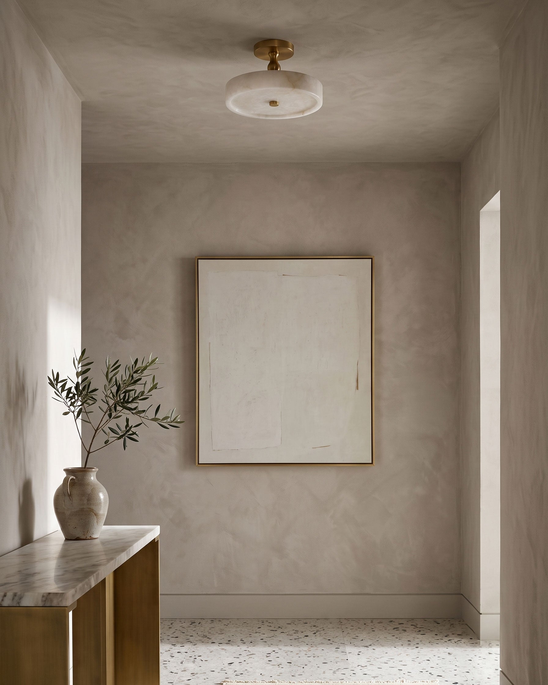 Lorelei Alabaster Semi-Flush Mount