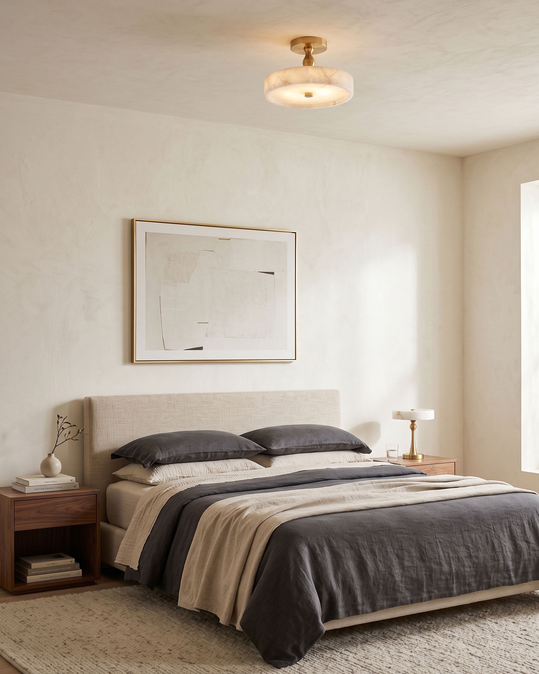 Lorelei Alabaster Semi-Flush Mount