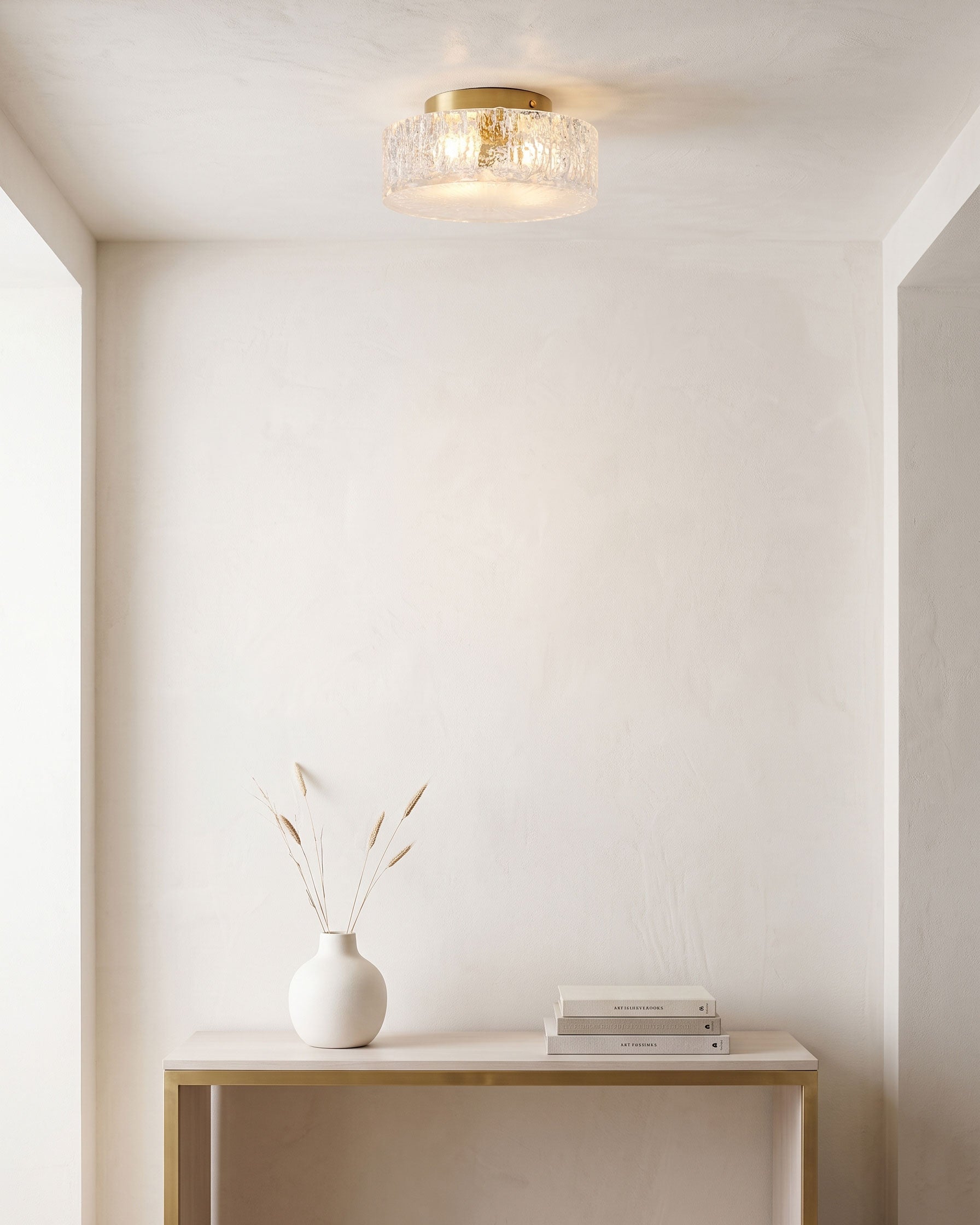 Lowell Brass Ice Semi-Flush Mount
