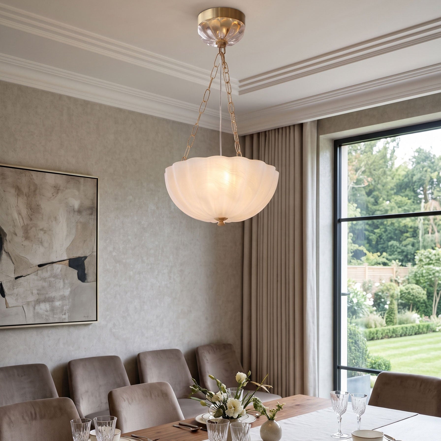 Lucian Ribbed Chandelier