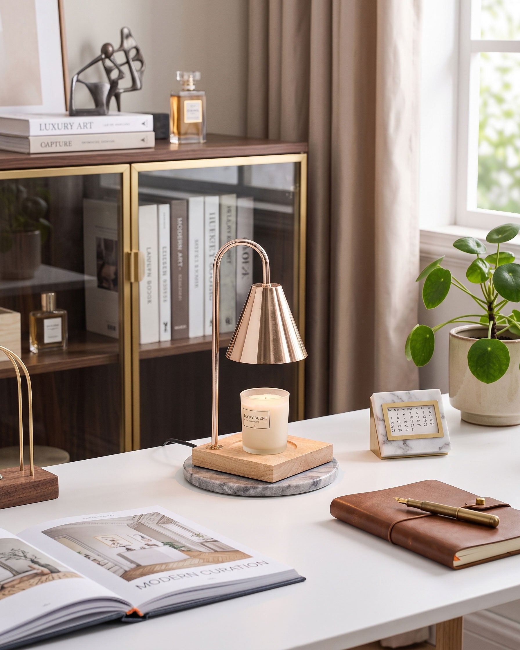 Lucile Arch Candle Table Lamp