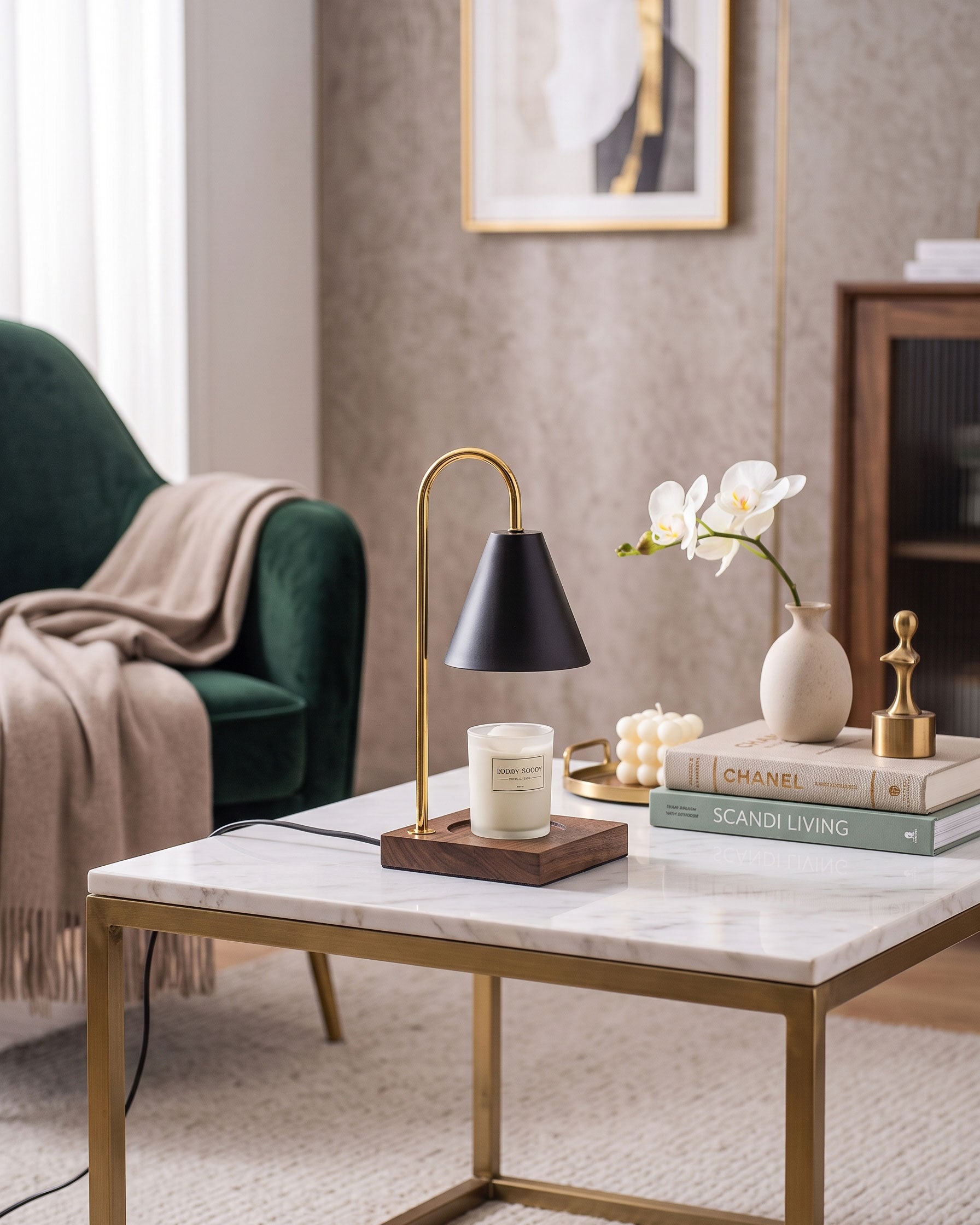 Lucile Arch Candle Table Lamp