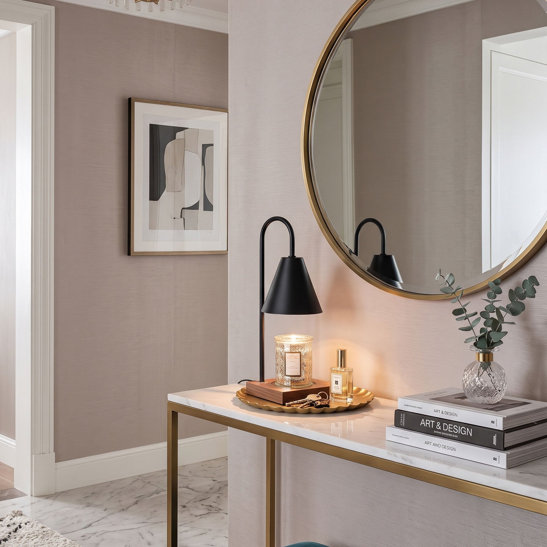 Lucile Arch Candle Table Lamp