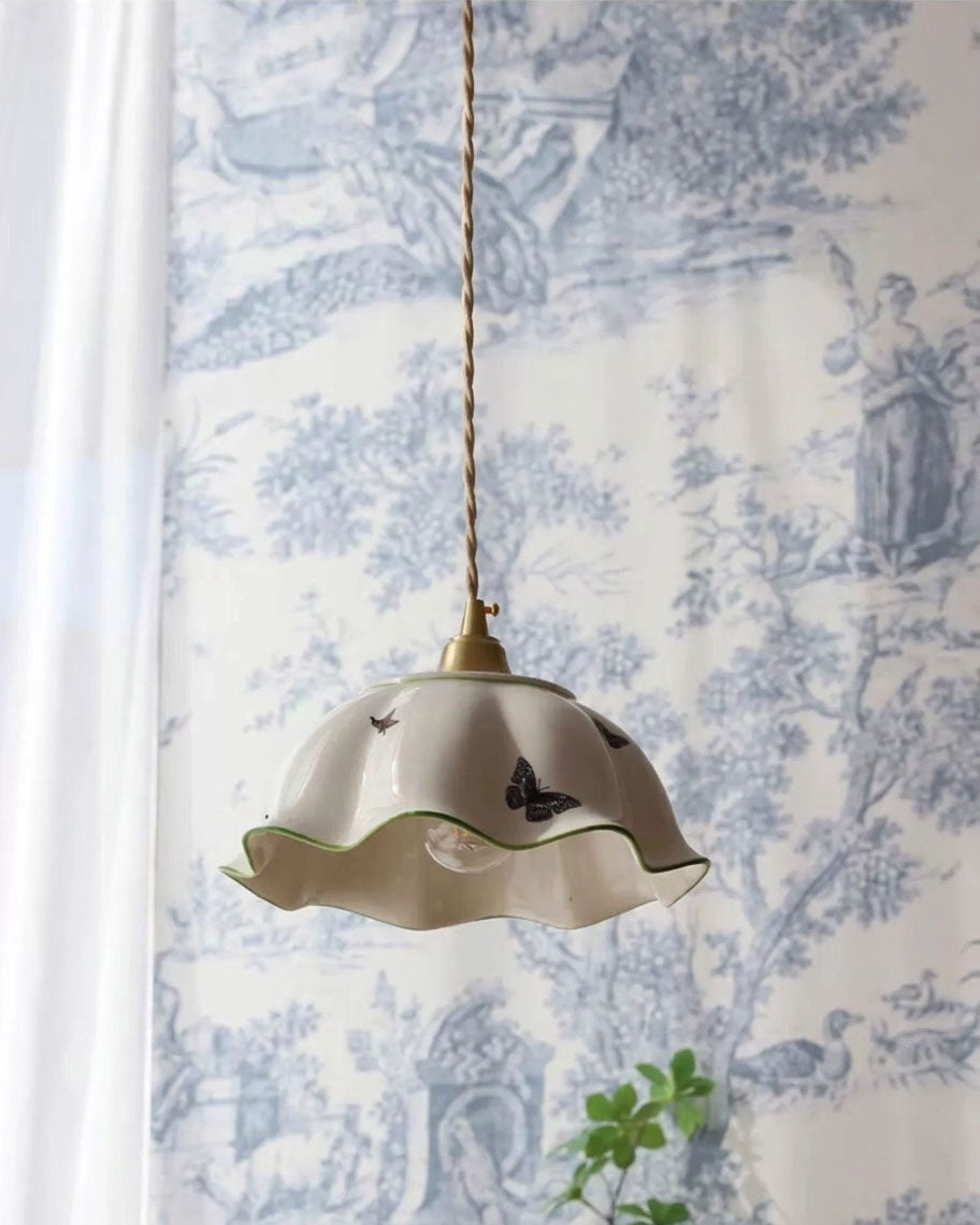 Lucinda Scalloped Pendant Light