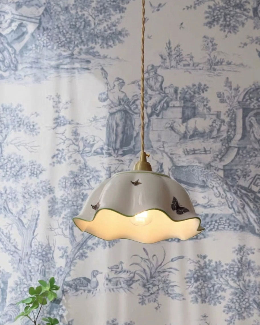 Lucinda Scalloped Pendant Light