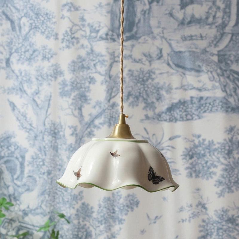 Lucinda Scalloped Pendant Light