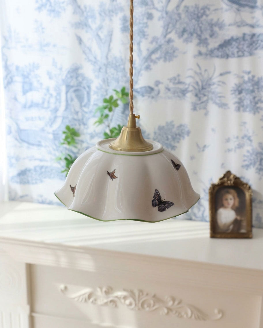 Lucinda Scalloped Pendant Light