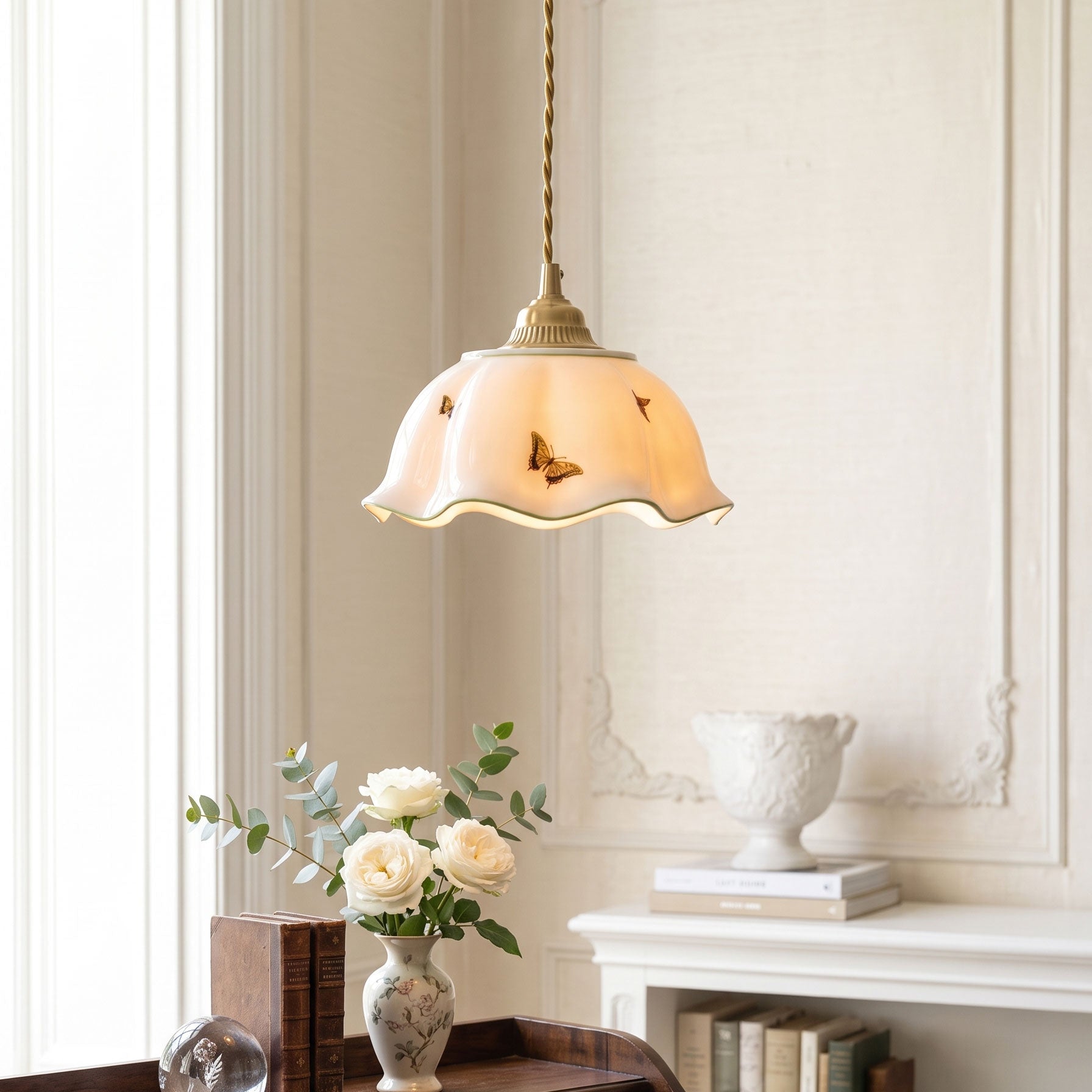 Lucinda Scalloped Pendant Light