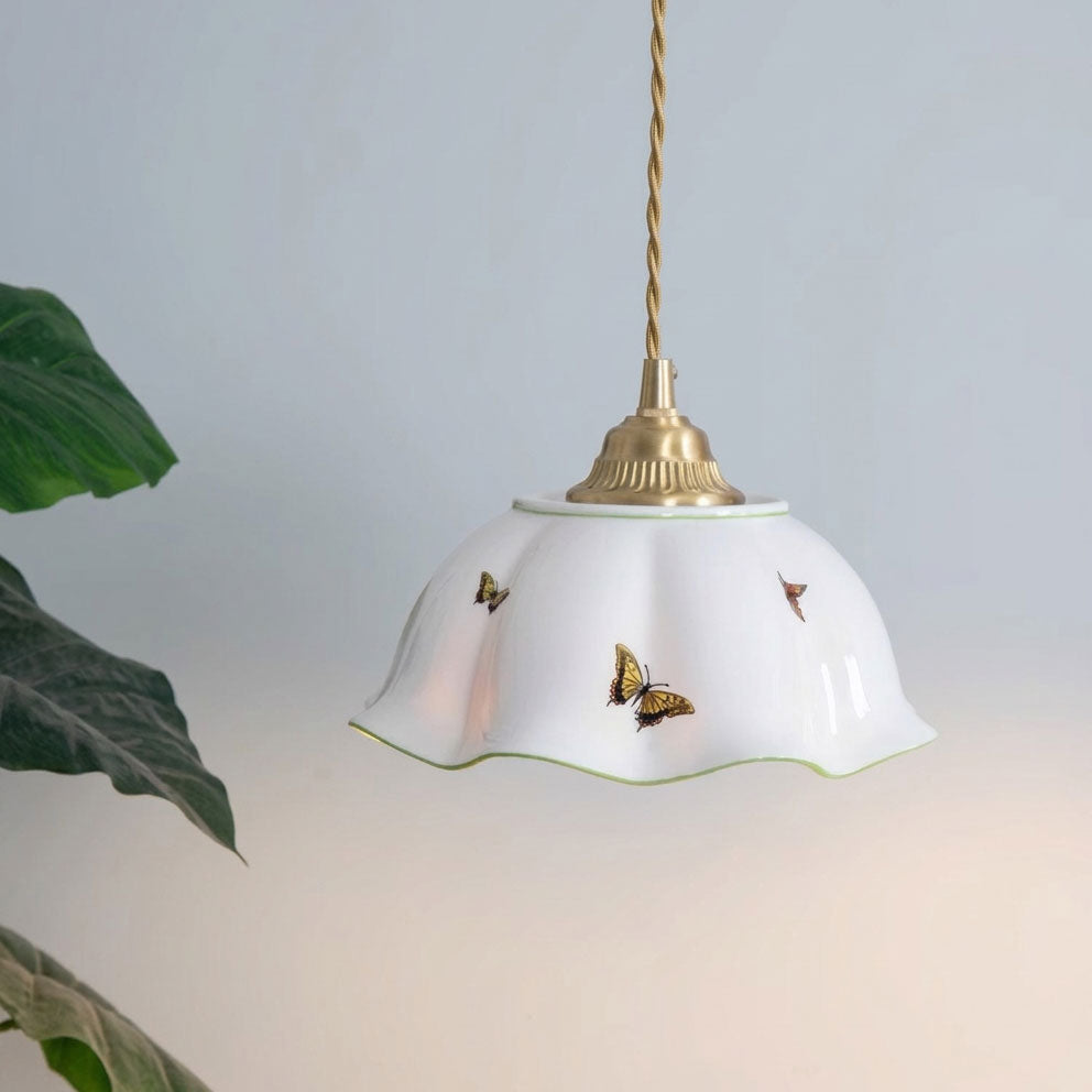 Lucinda Scalloped Pendant Light