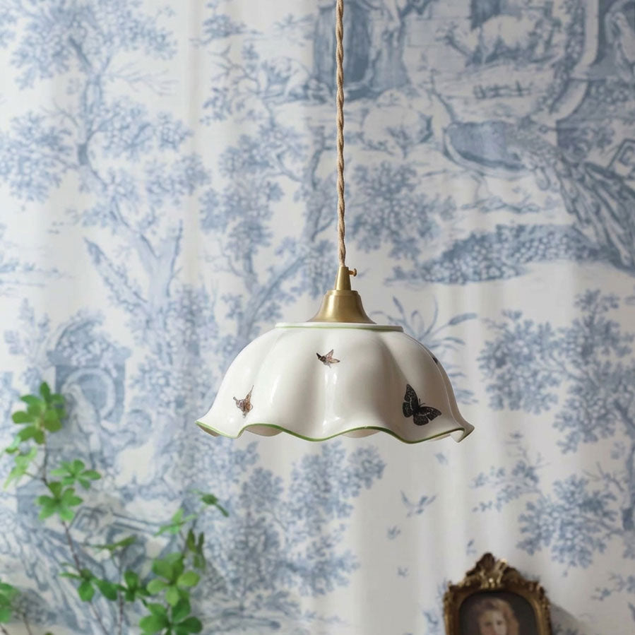 Lucinda Scalloped Pendant Light
