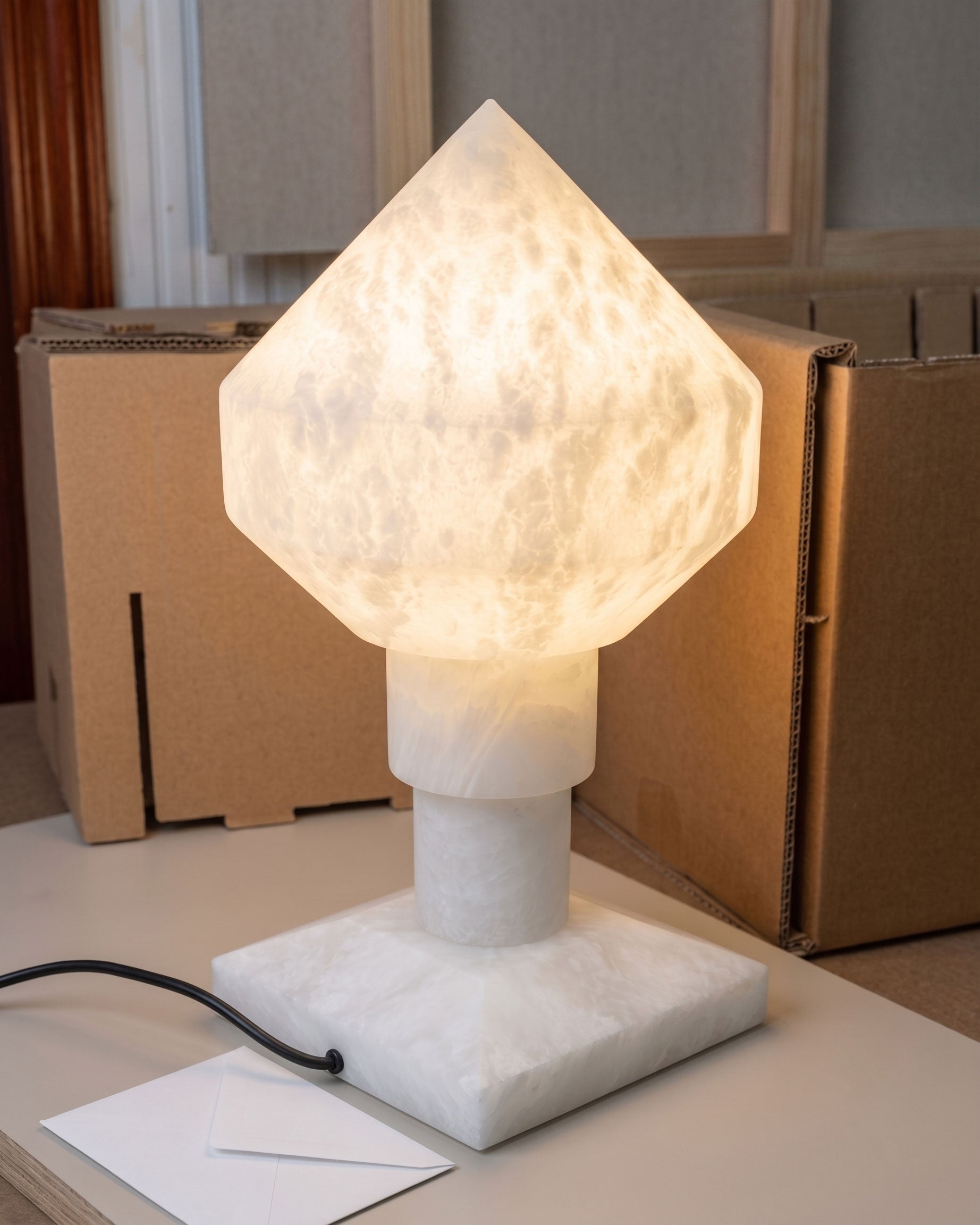 Lyra Alabaster Table Lamp