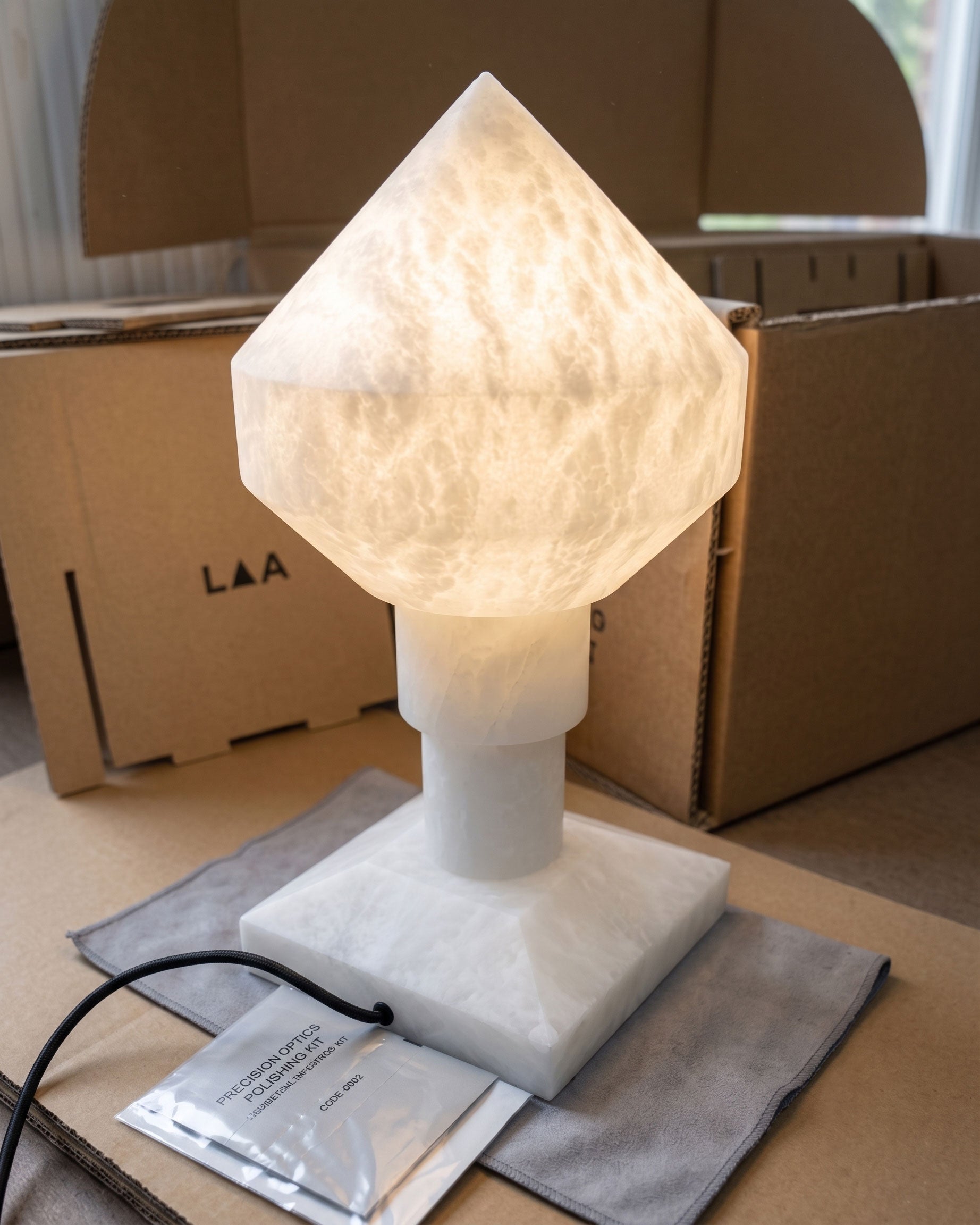 Lyra Alabaster Table Lamp