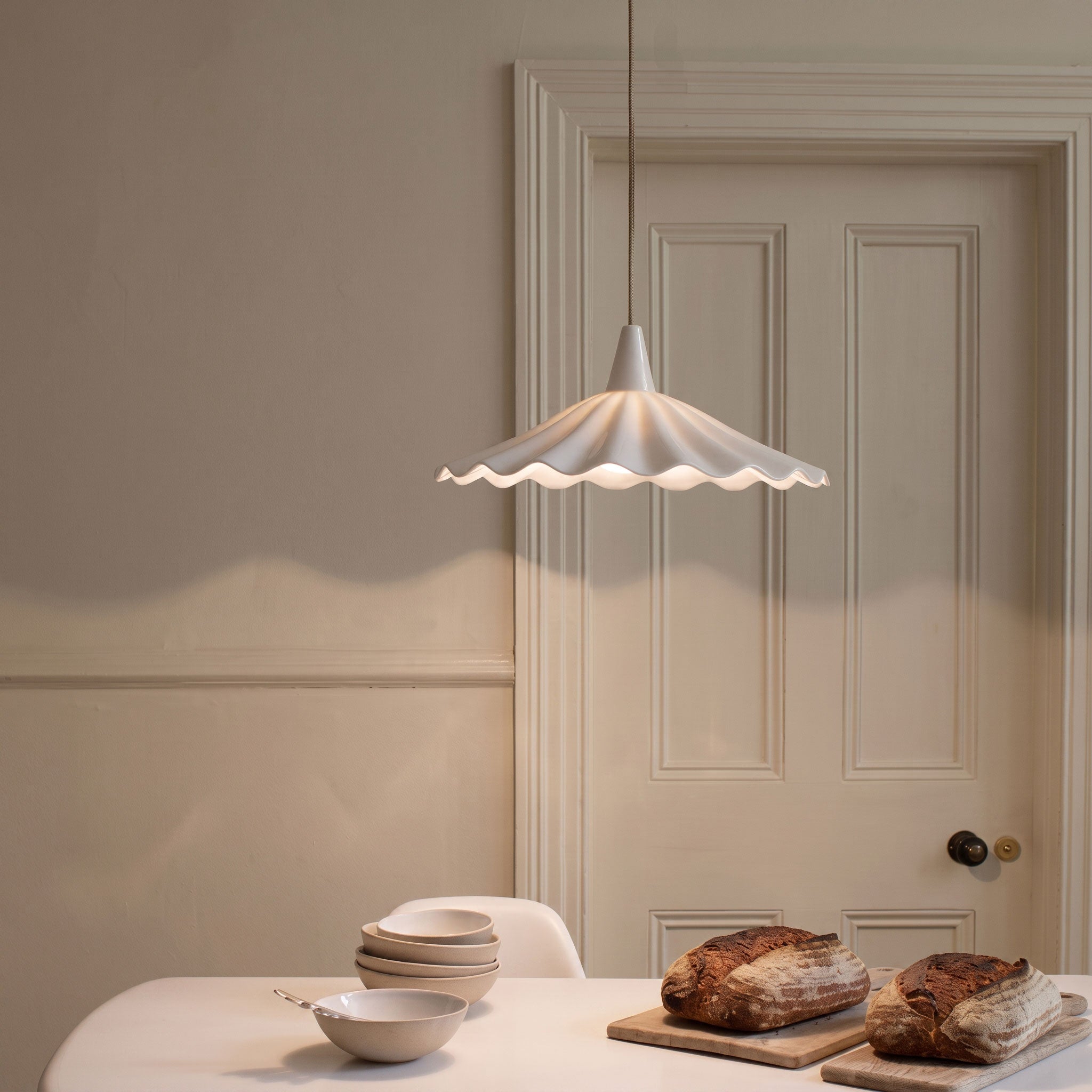 Maren Scalloped Pendant Light