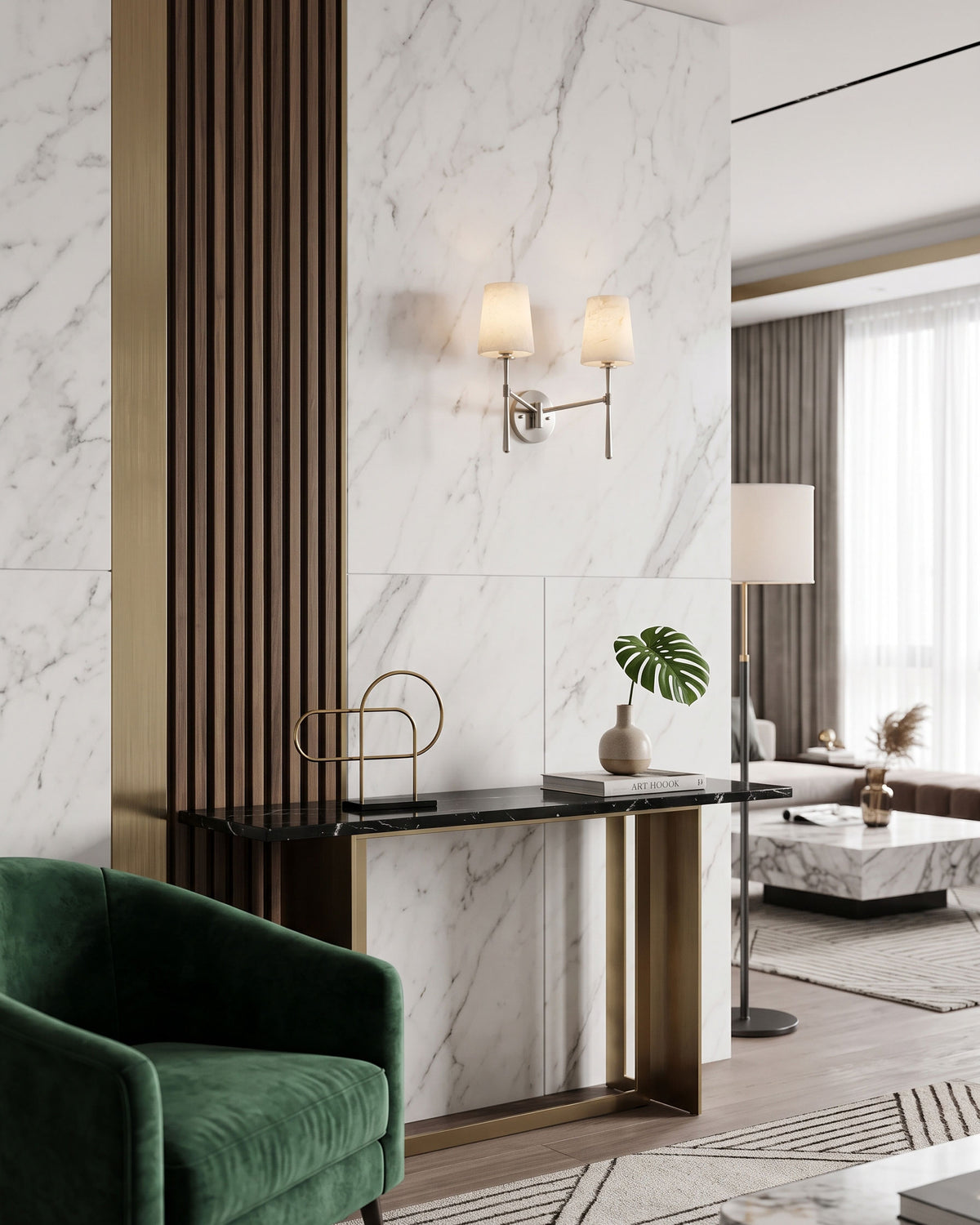 Margot Alabaster Wall Sconce