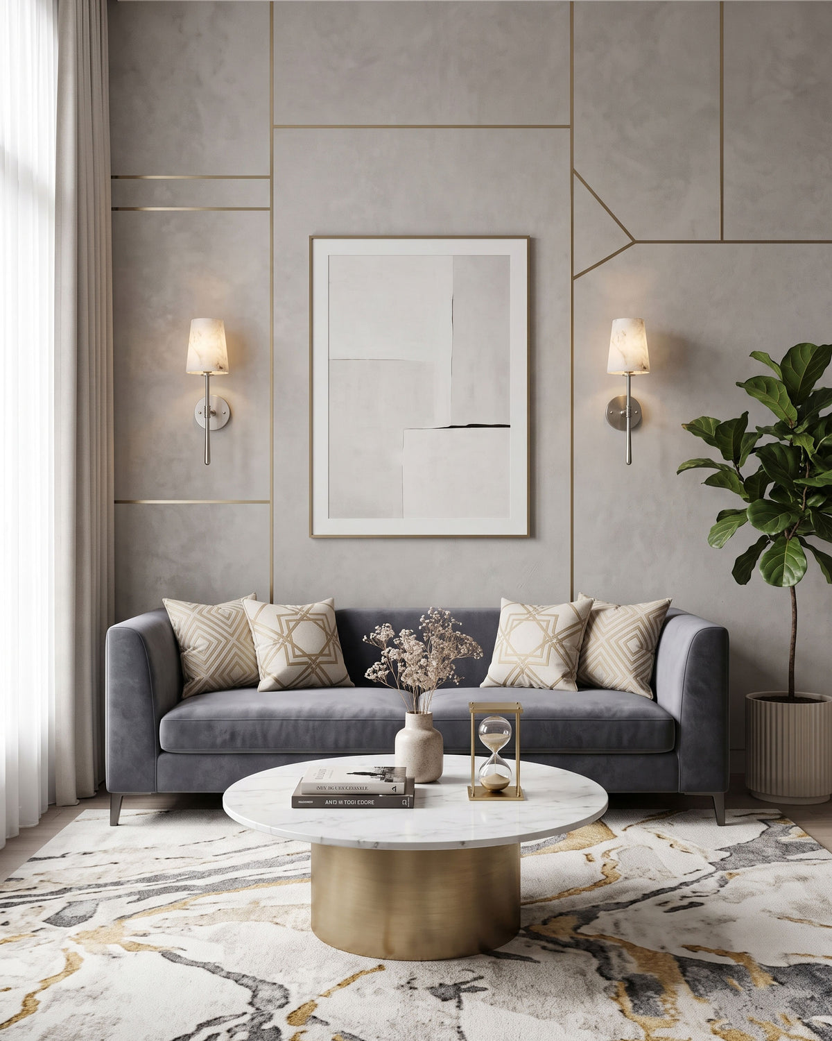 Margot Alabaster Wall Sconce