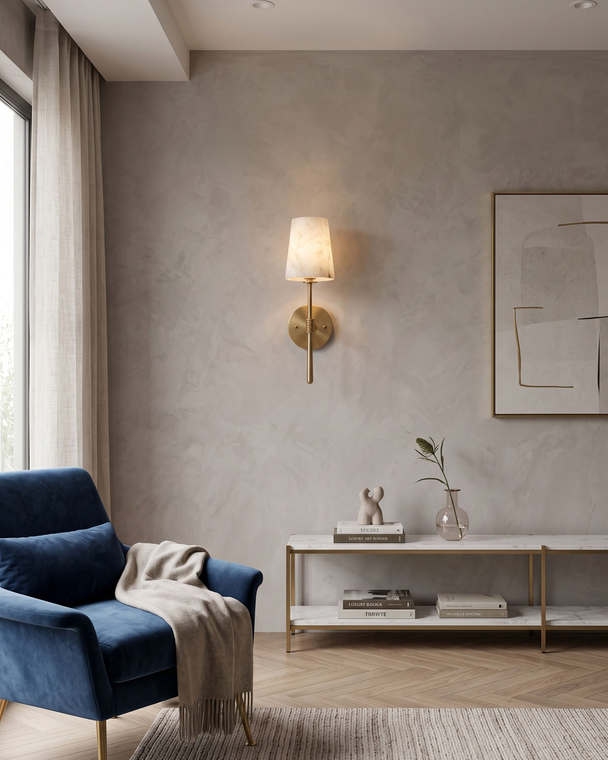 Margot Alabaster Wall Sconce