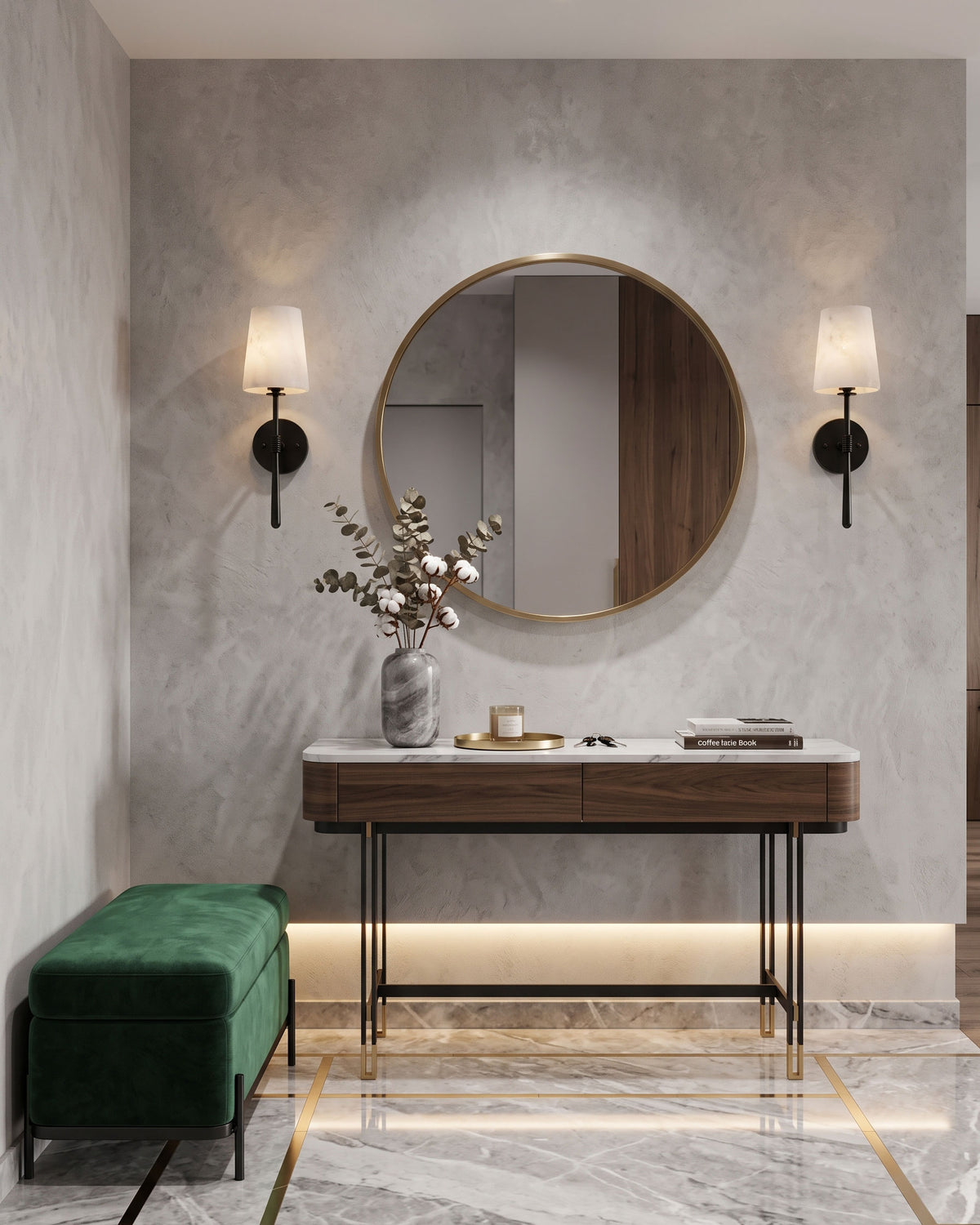 Margot Alabaster Wall Sconce