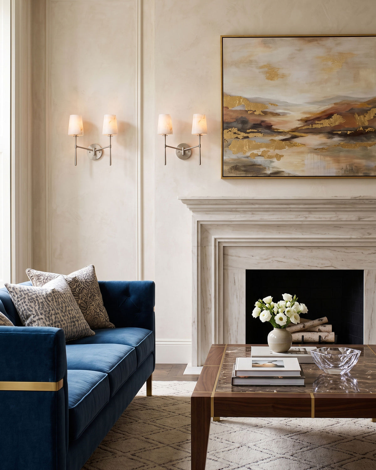Margot Alabaster Wall Sconce