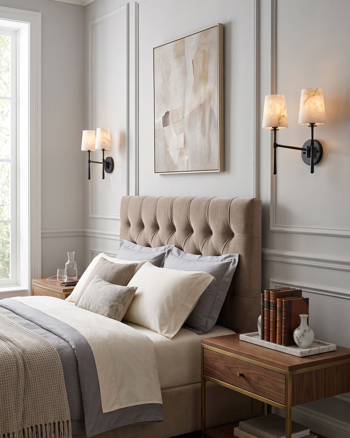 Margot Alabaster Wall Sconce