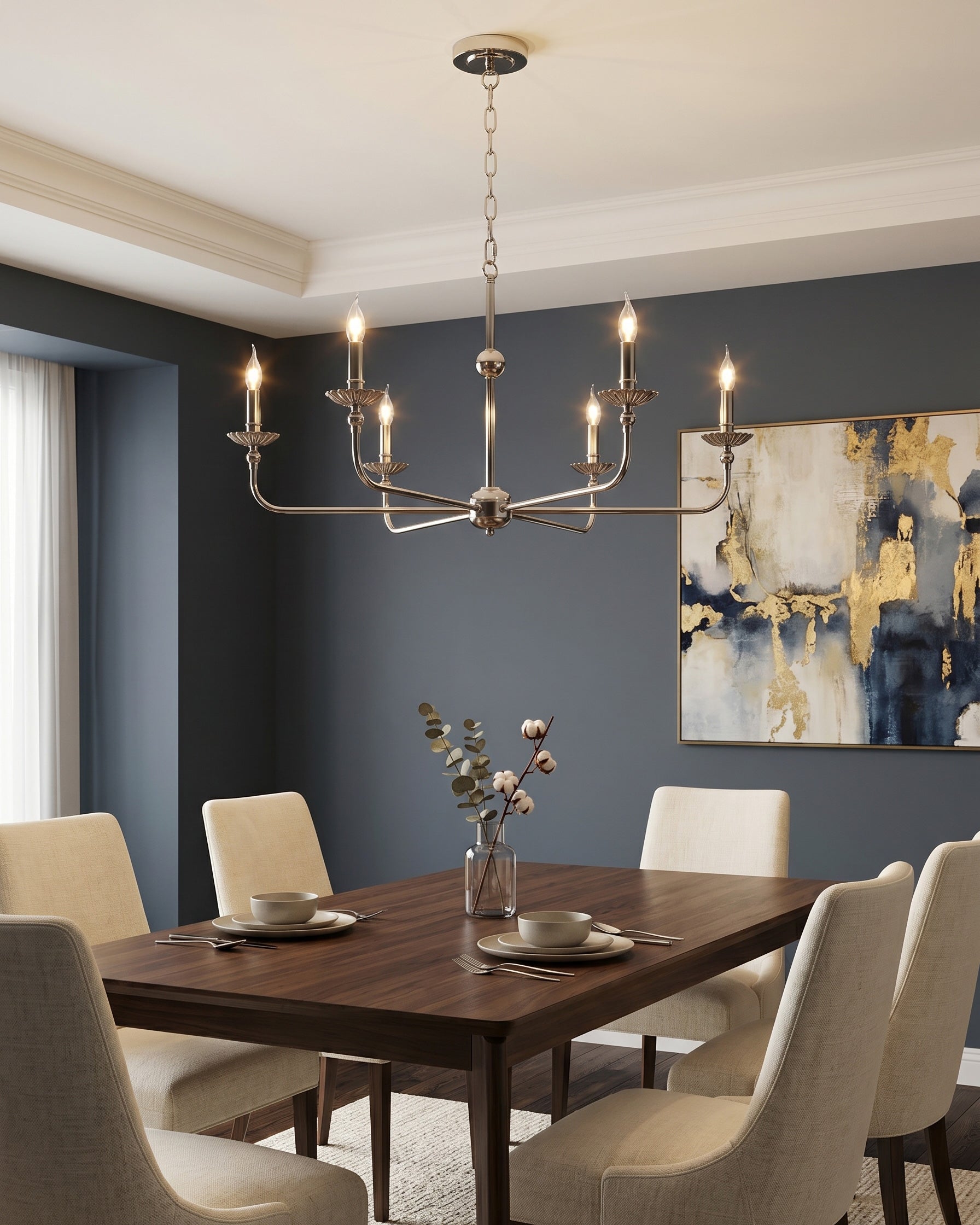 Marlowe Tapered Shade Chandelier