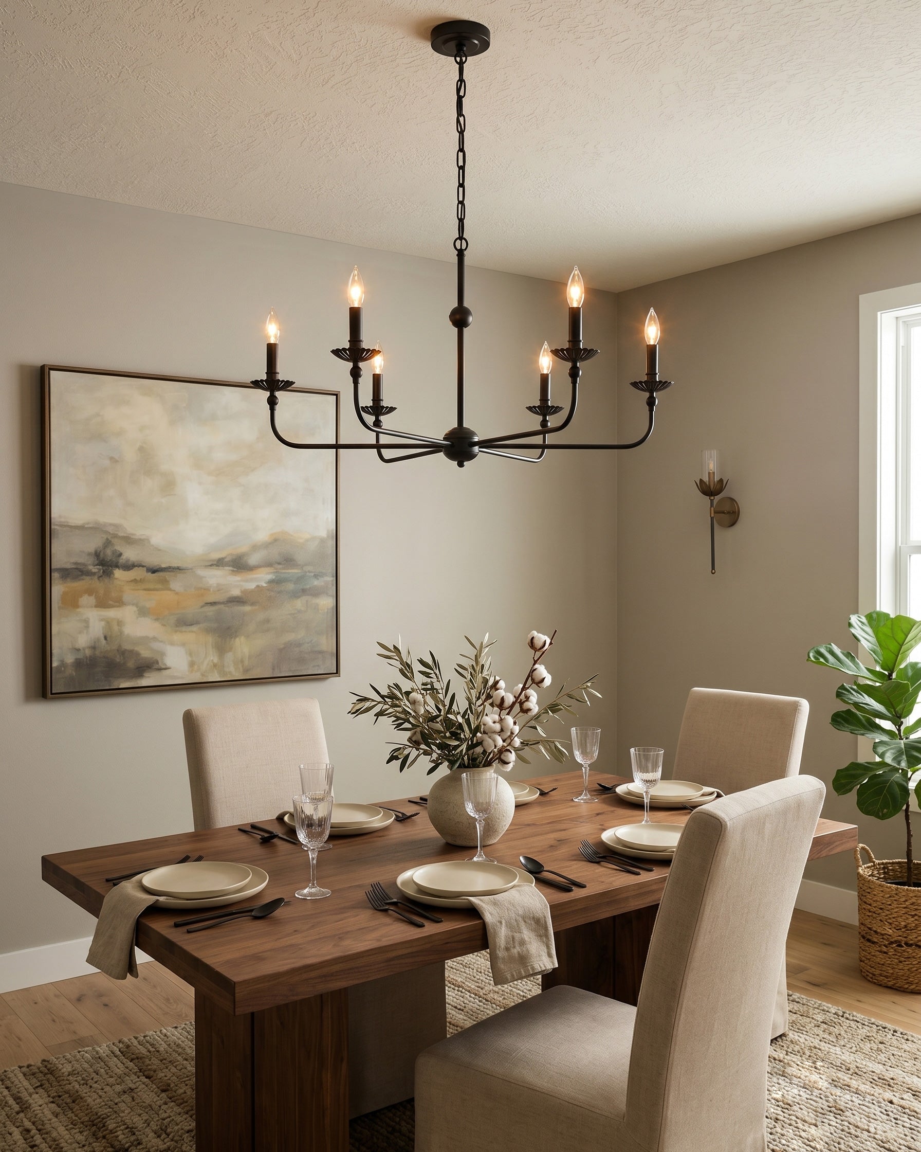 Marlowe Tapered Shade Chandelier