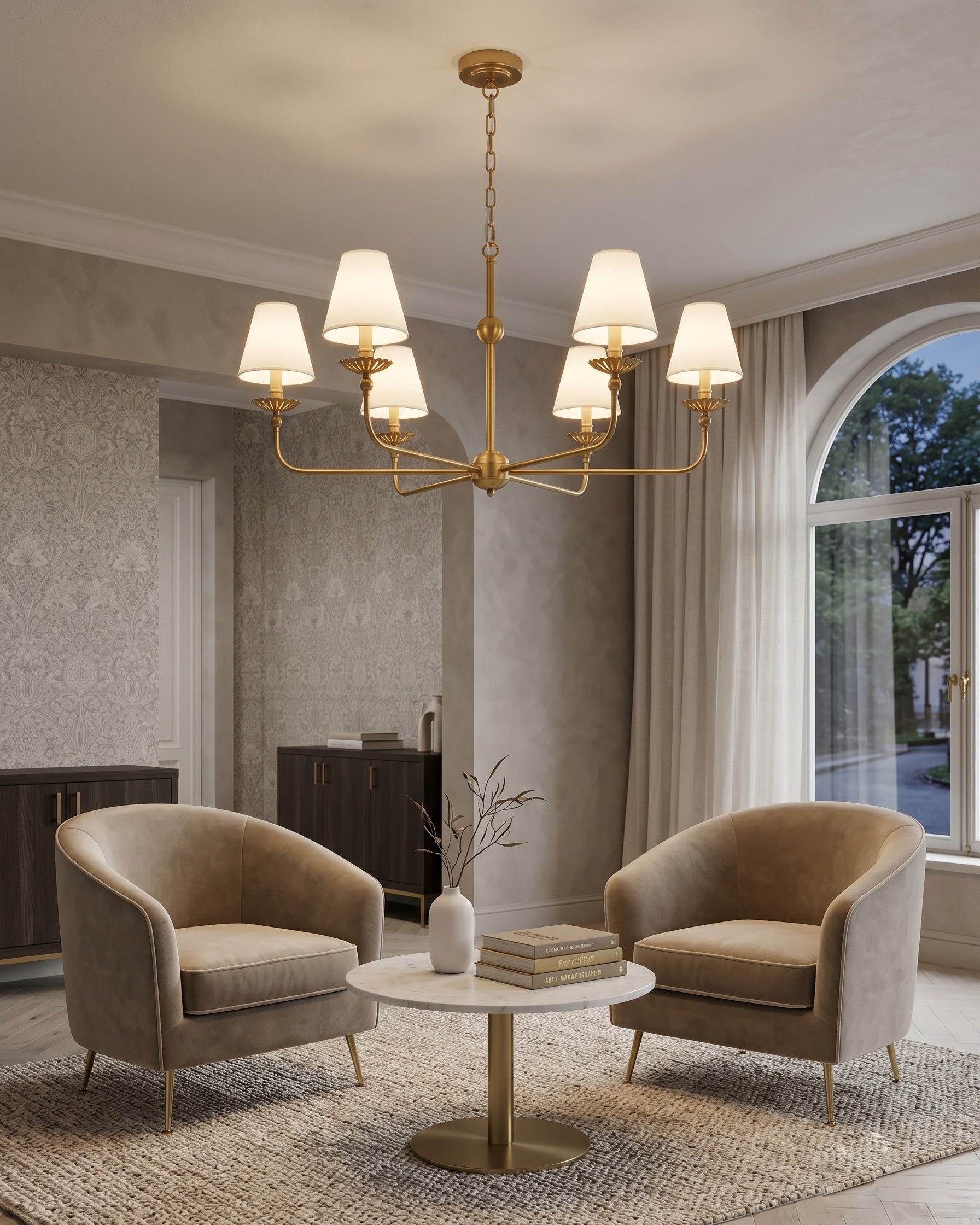 Marlowe Tapered Shade Chandelier