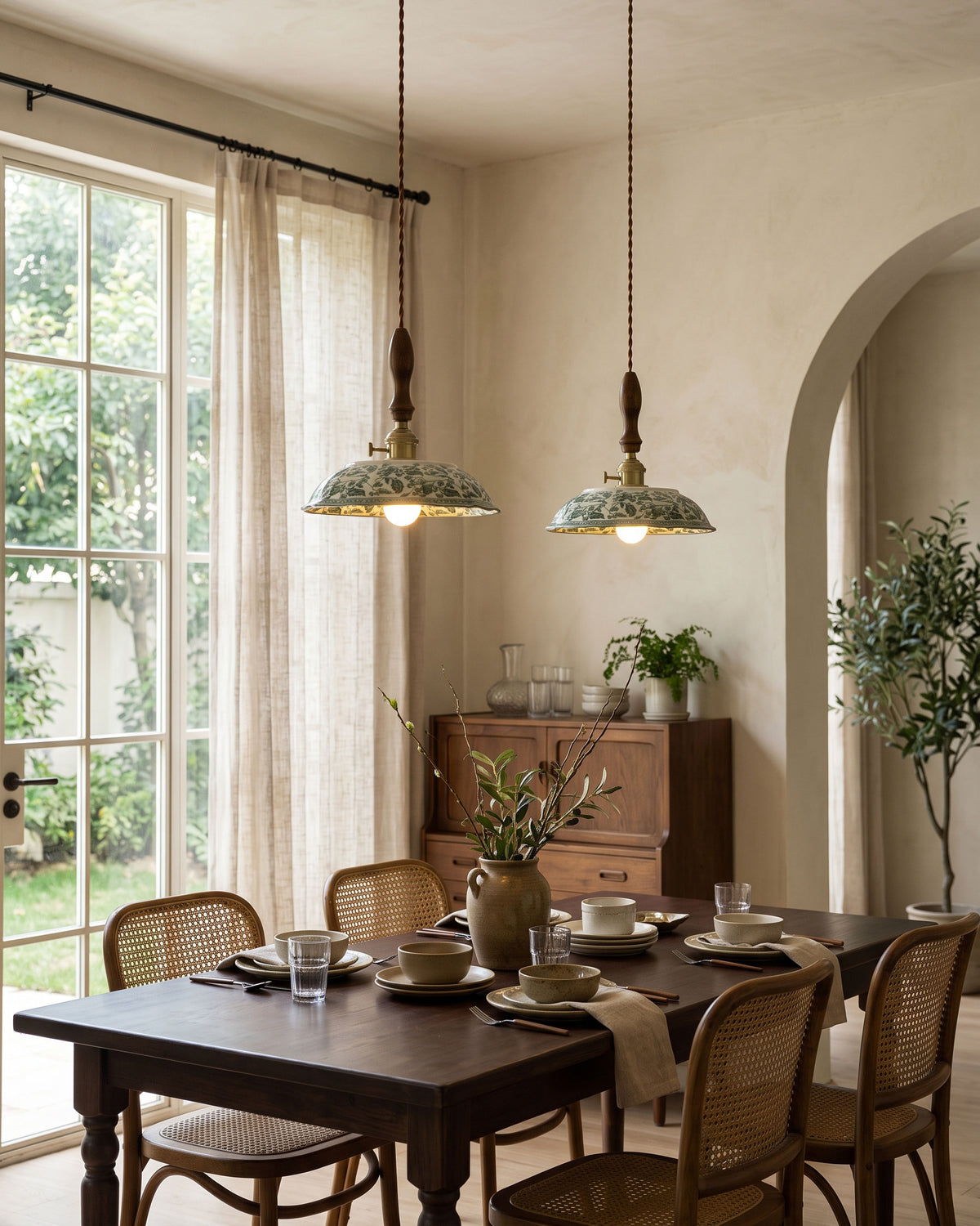 Lampada a sospensione Marmaduke Floral Mini