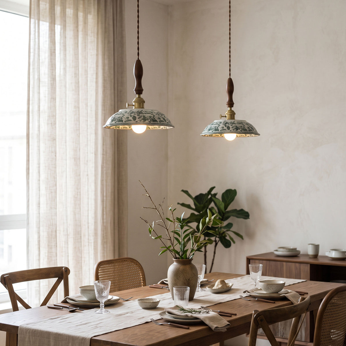 Lampada a sospensione Marmaduke Floral Mini