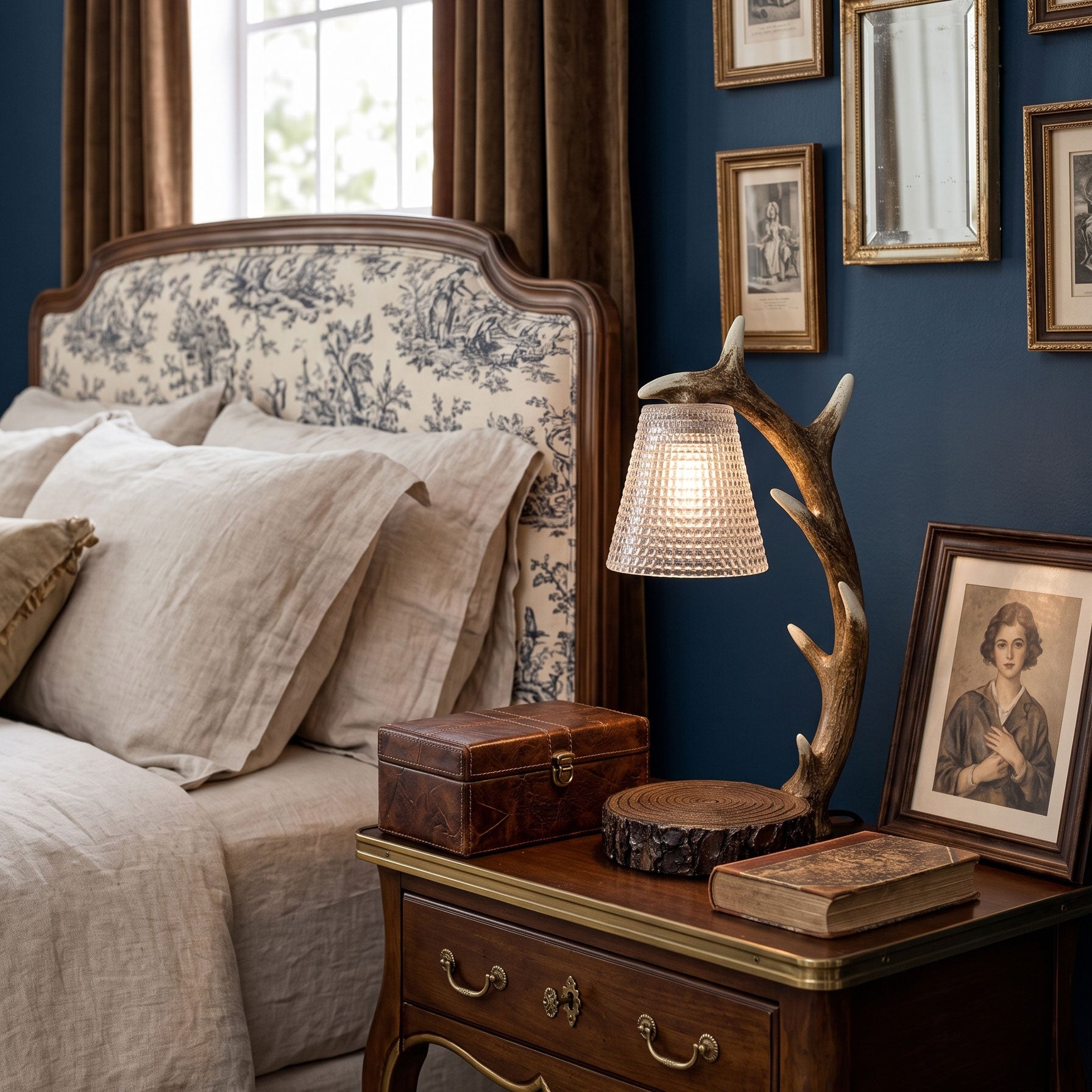 Meritt Floral Wax Table Lamp