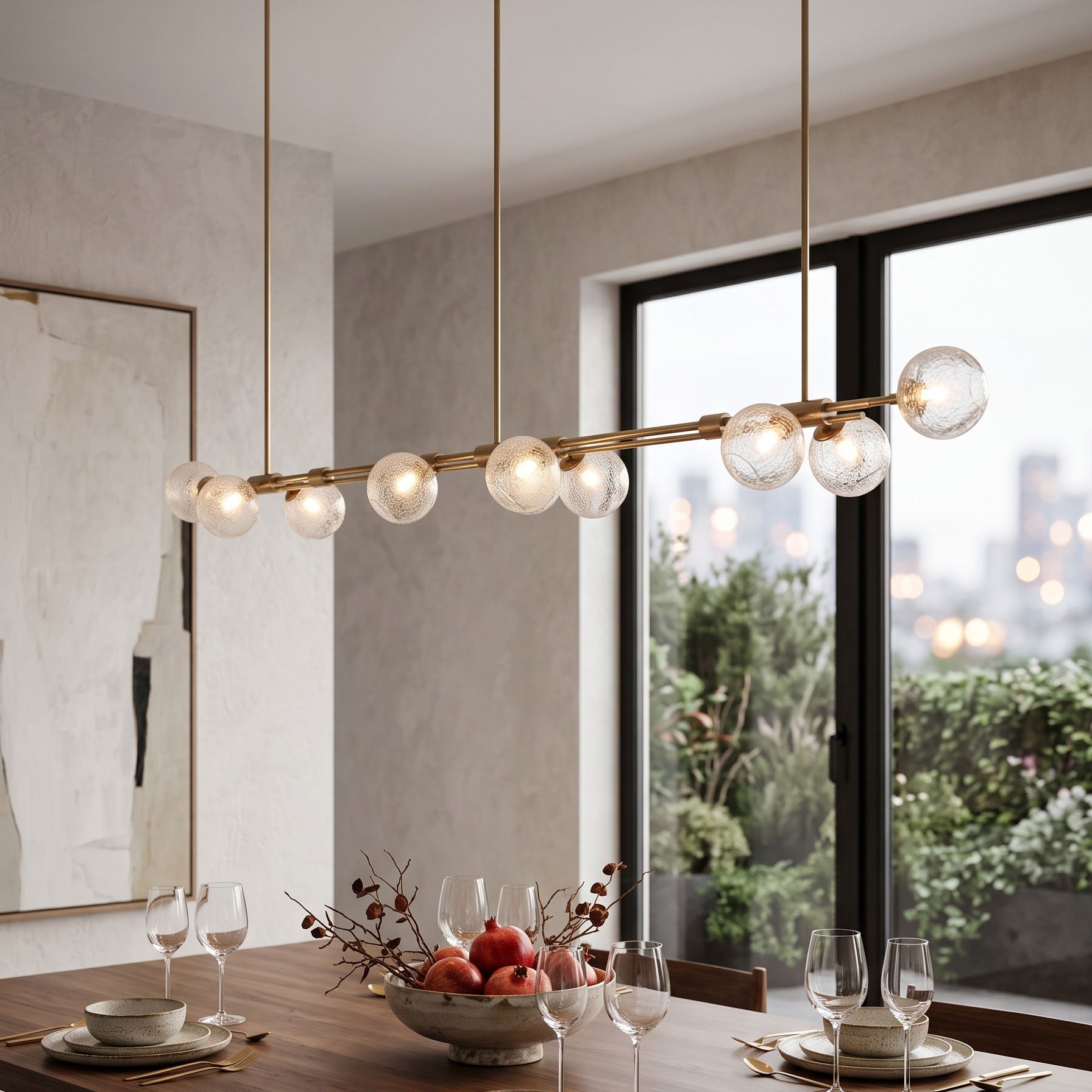 Merrick Seeded Globe Chandelier