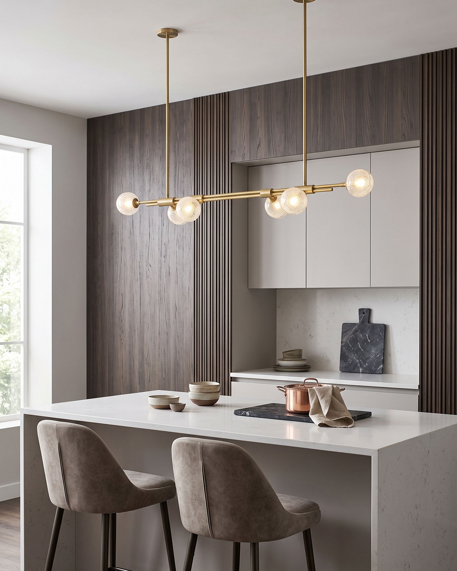 Merrick Seeded Globe Chandelier