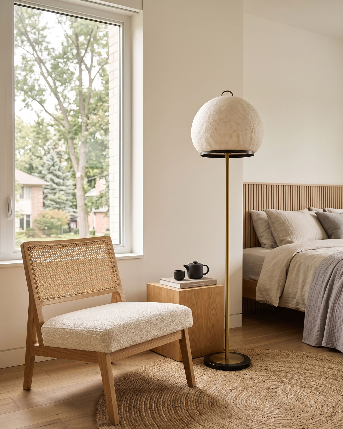Miran Organic Silk Floor Lamp