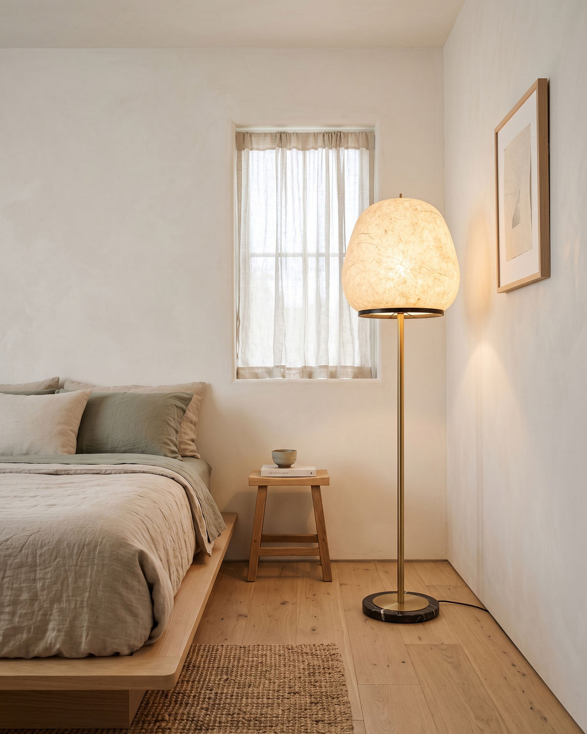 Miran Organic Silk Floor Lamp