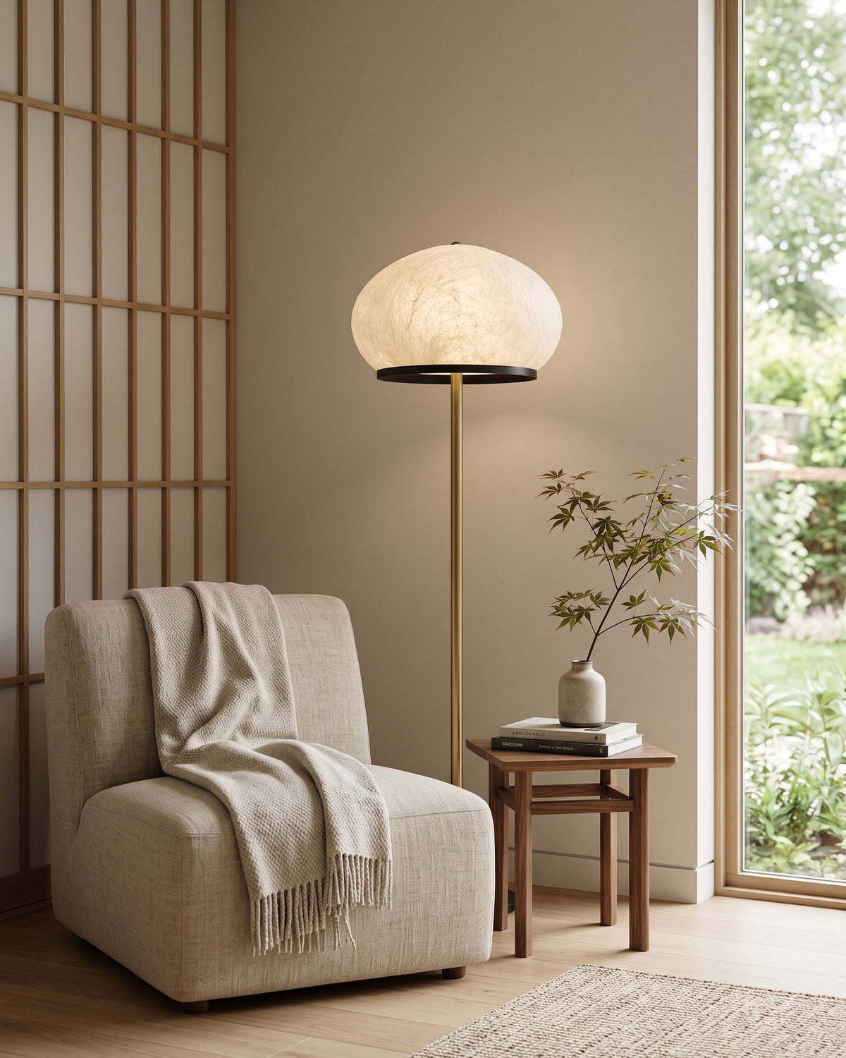 Miran Organic Silk Floor Lamp