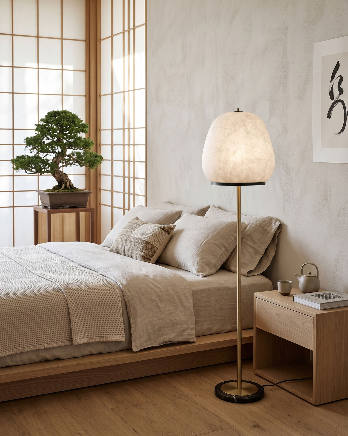 Miran Organic Silk Floor Lamp