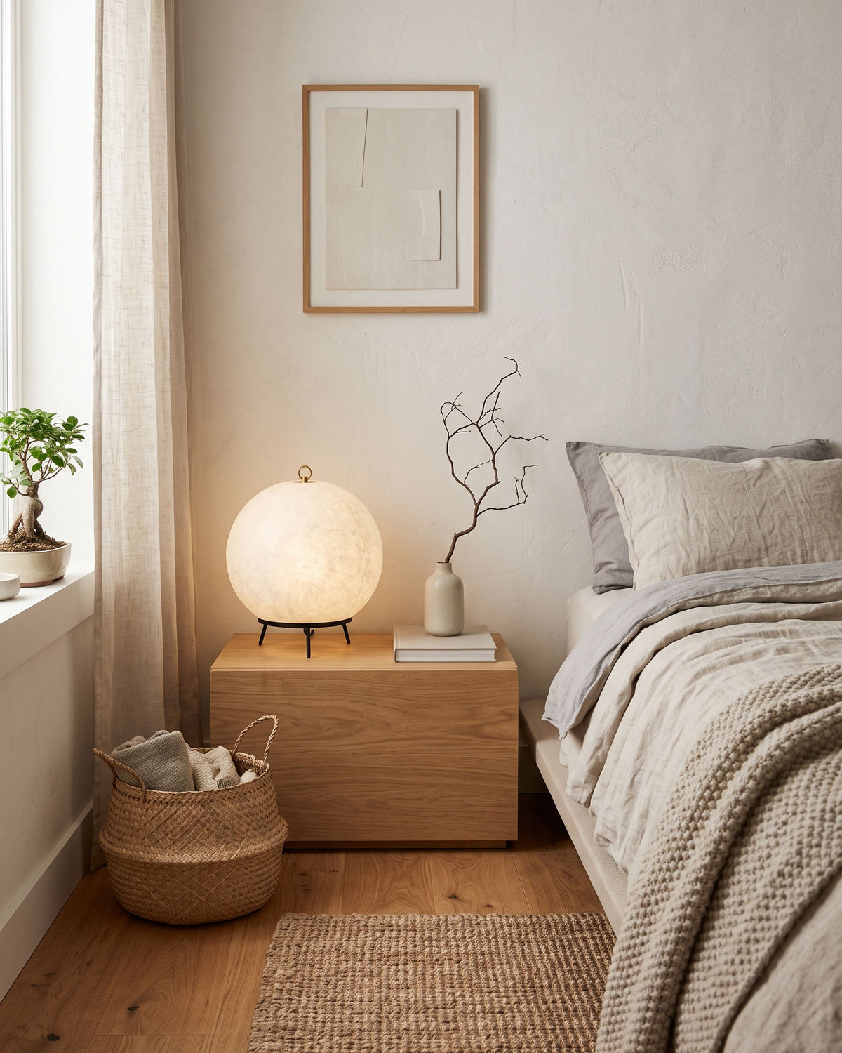 Miran Organic Silk Table Lamp