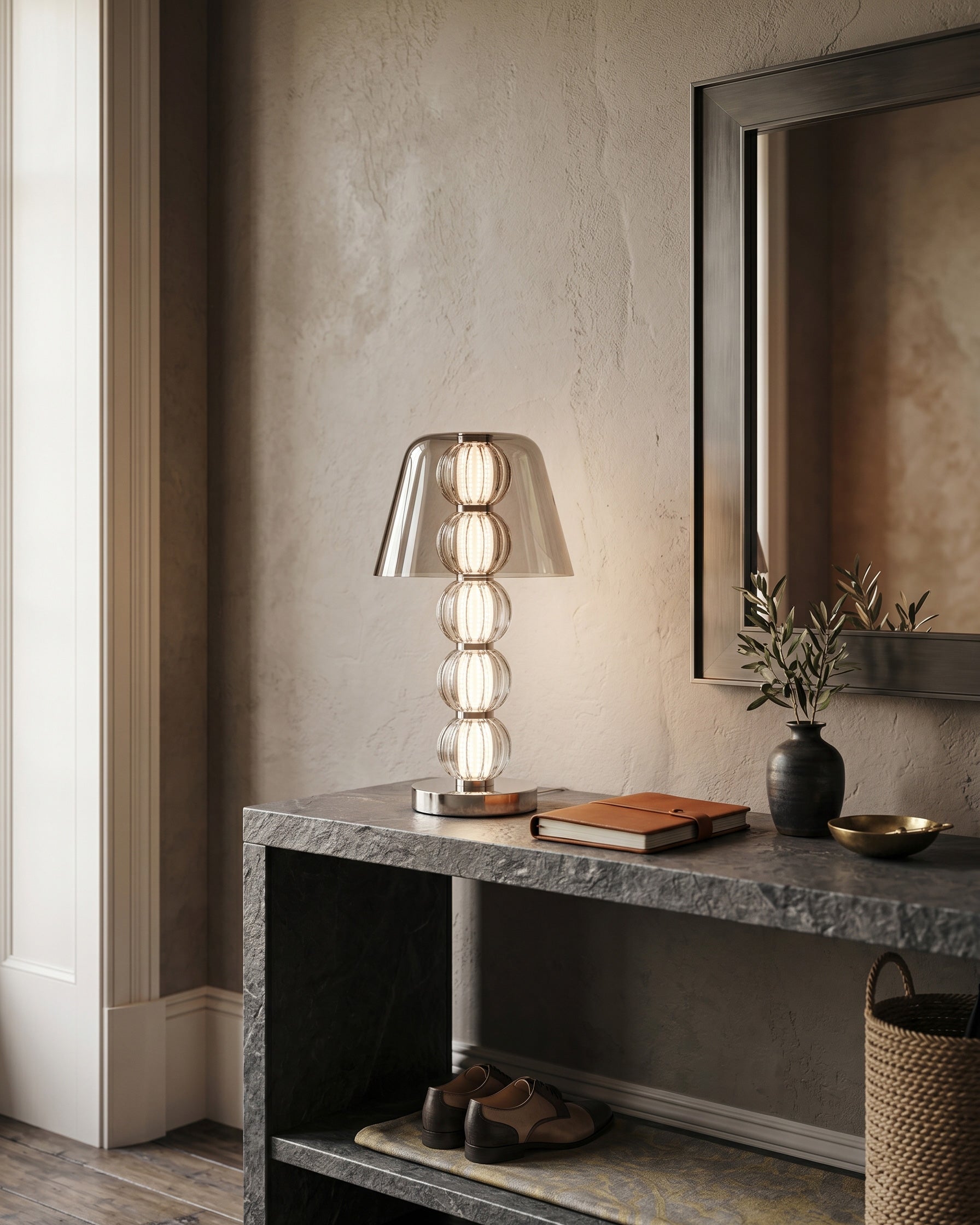 Mirella Ribbed Table Lamp
