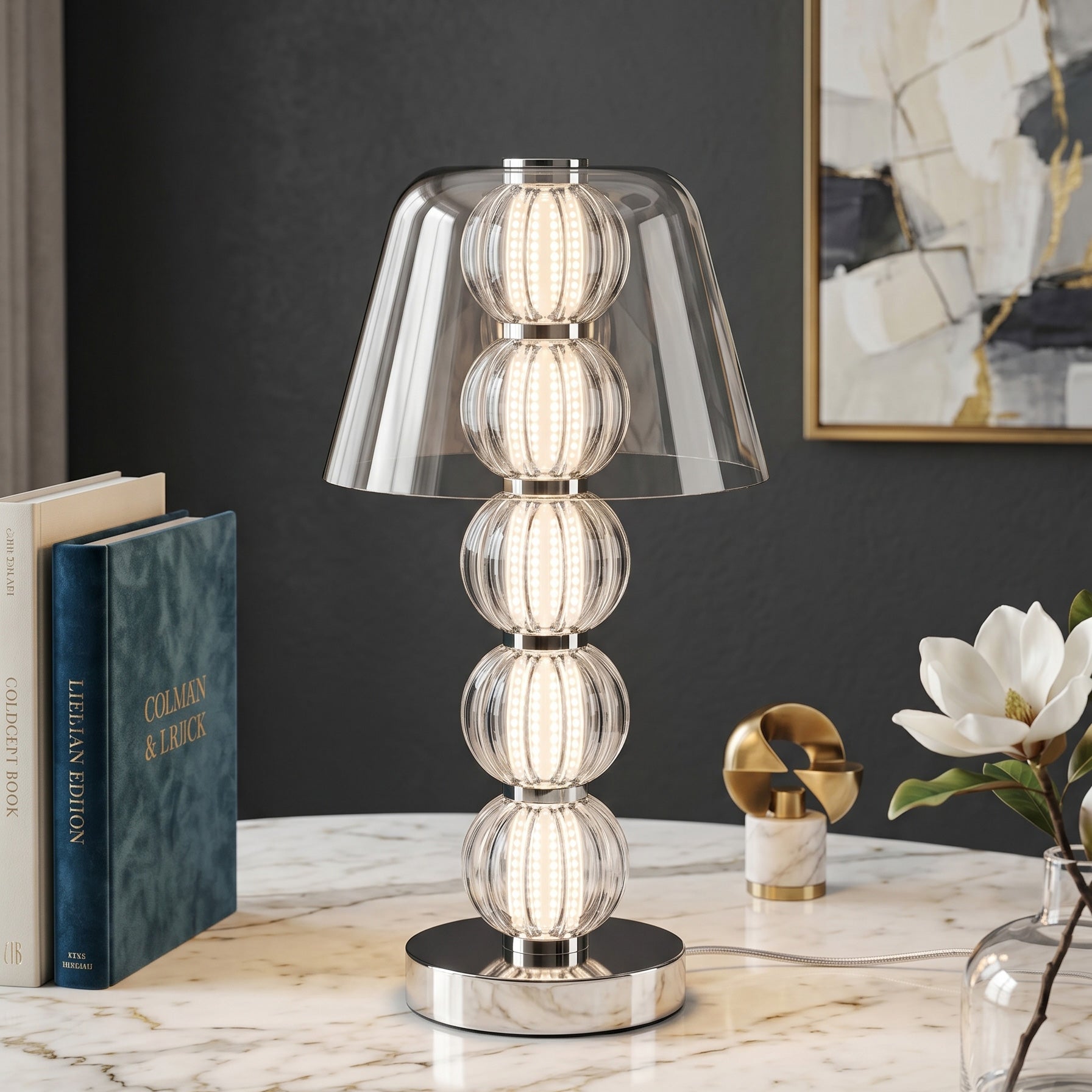 Mirella Ribbed Table Lamp