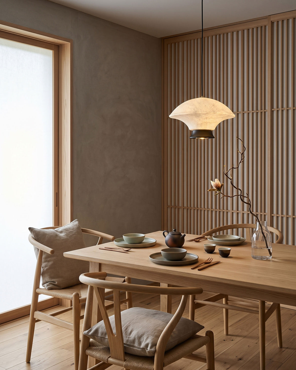 Nadia Silk Mushroom Pendant Light