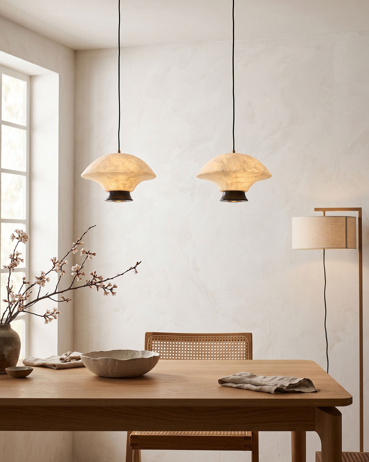 Nadia Silk Mushroom Pendant Light