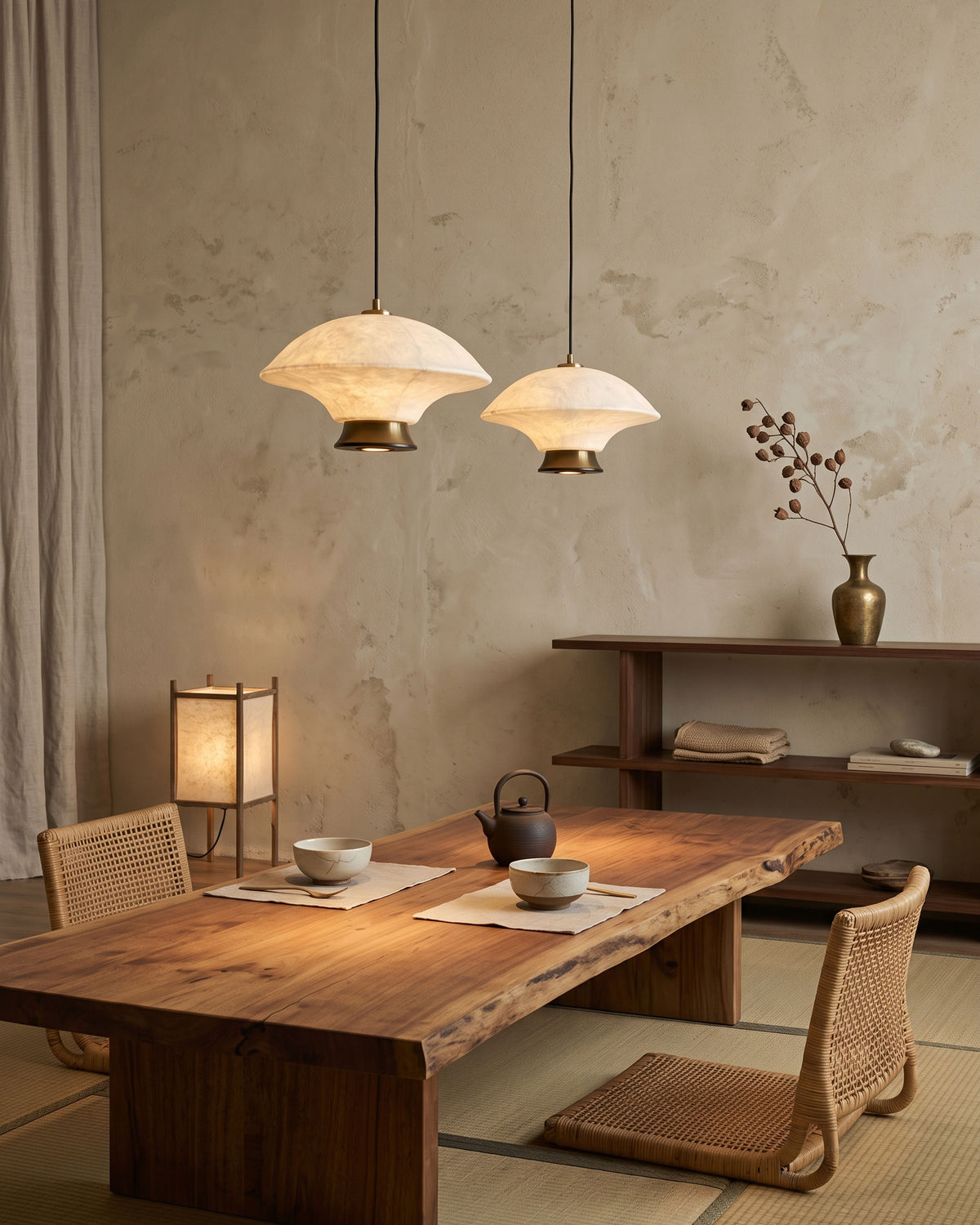 Nadia Silk Mushroom Pendant Light