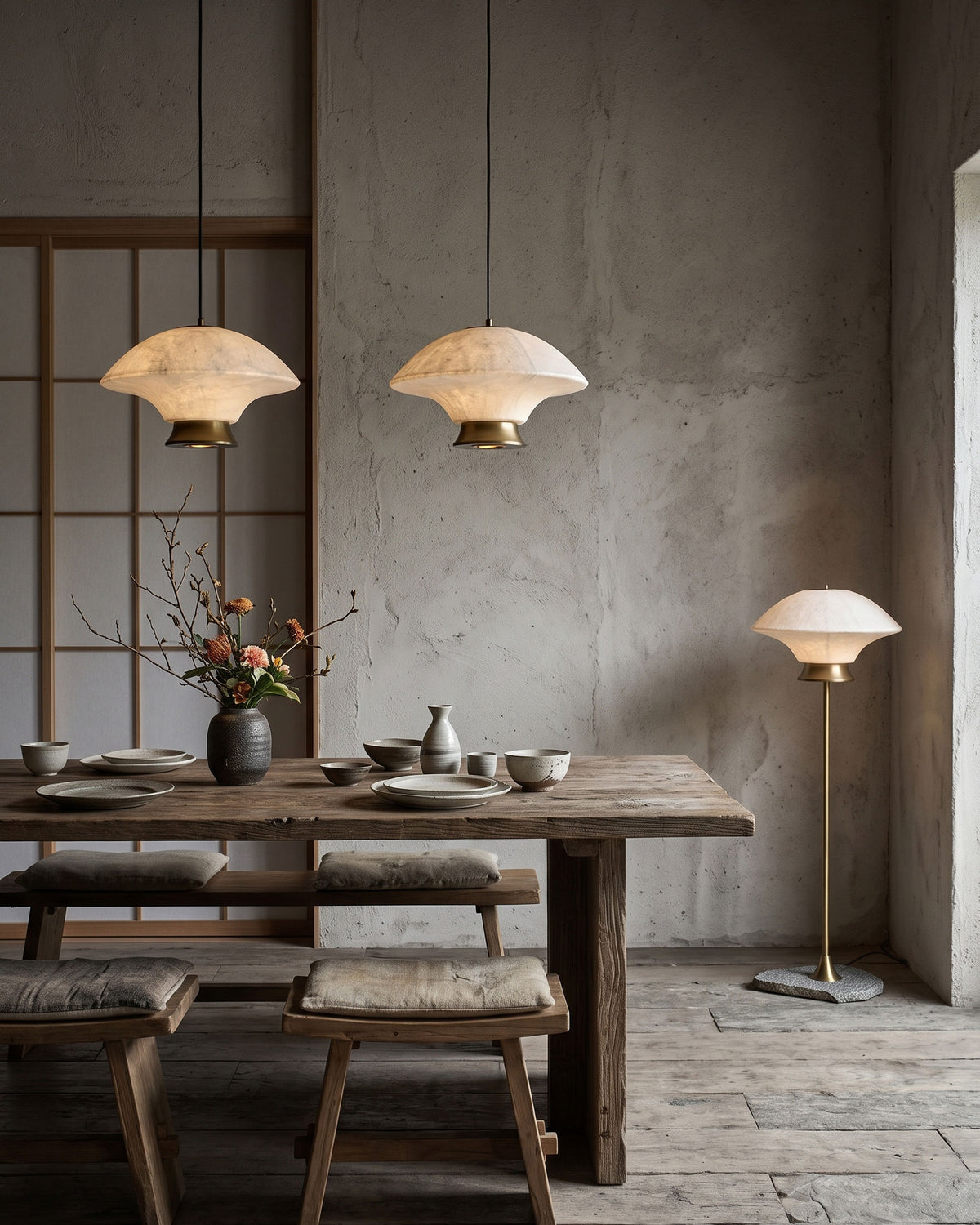 Nadia Silk Mushroom Pendant Light