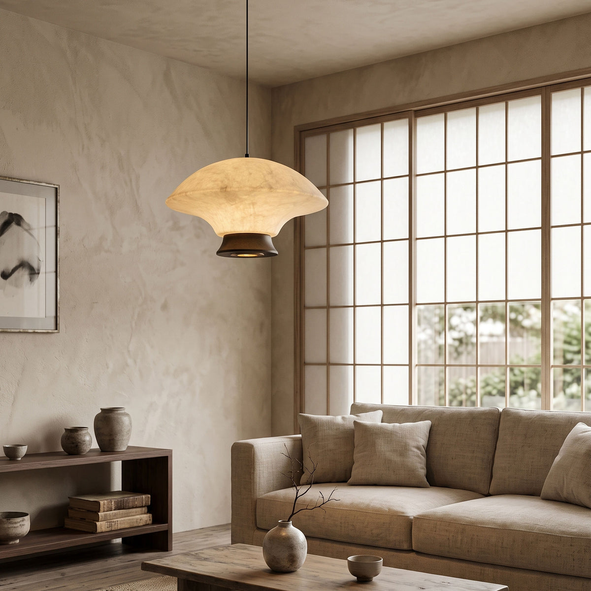Nadia Silk Mushroom Pendant Light