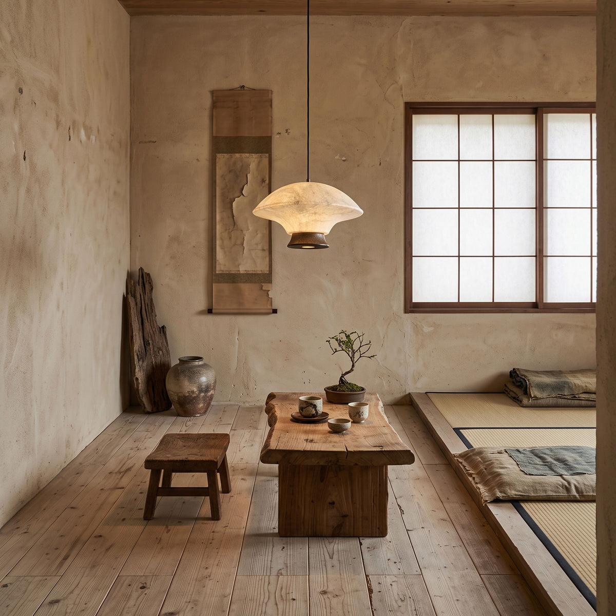 Nadia Silk Mushroom Pendant Light