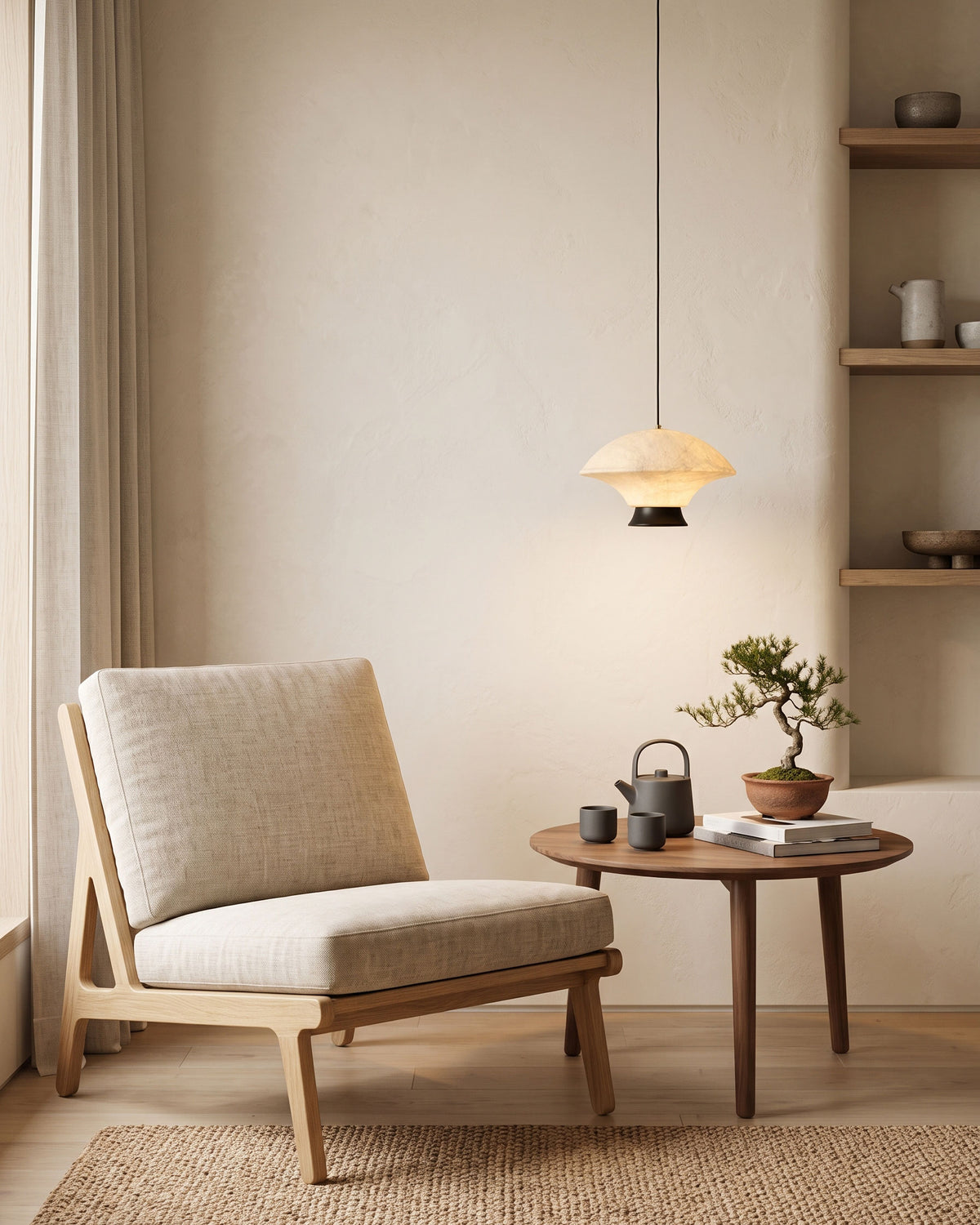 Nadia Silk Mushroom Pendant Light