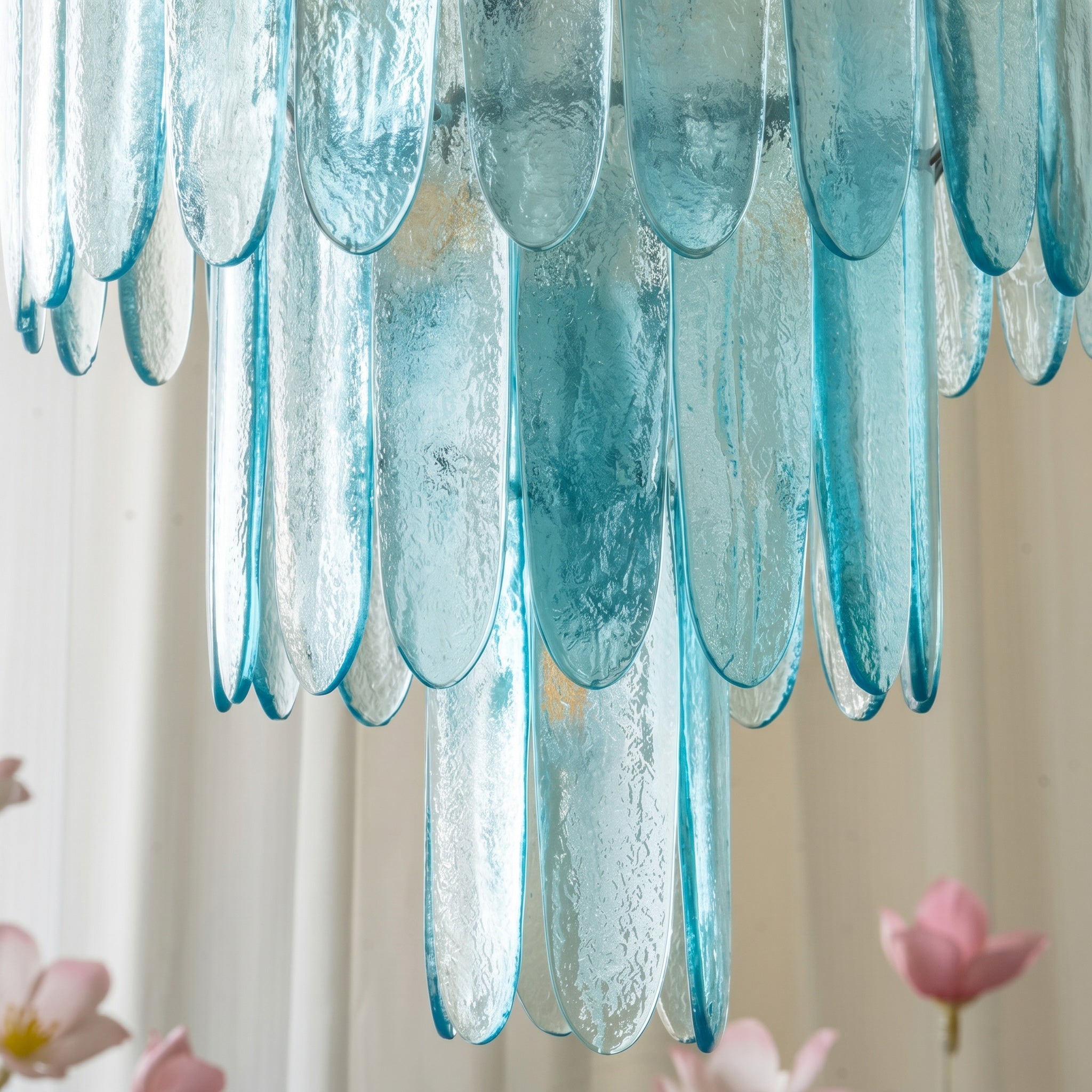 Nerida Aqua Glass Chandelier